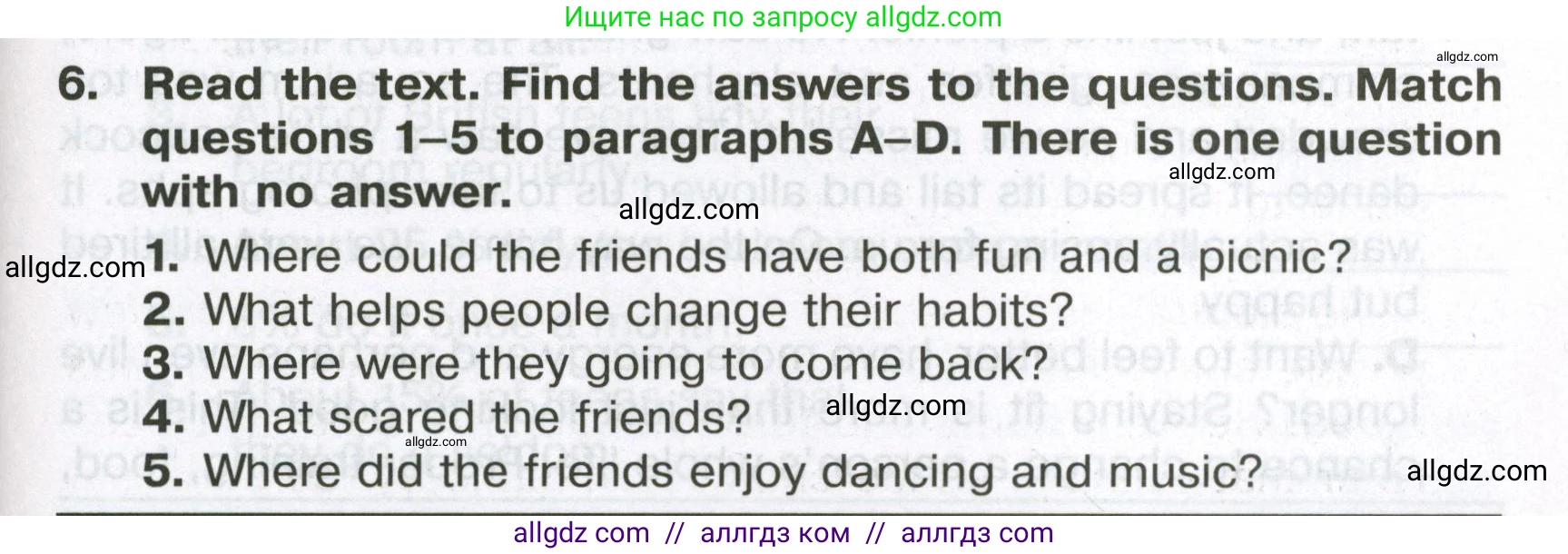 Английский язык (english), 6 класс Тренировочные упражнения в формате ОГЭ (ГИА), авторы: Ваулина Юлия Евгеньевна (Vaulina Julia), Подоляко Ольга Евгеньевна (Podolyako Olga), издательство Просвещение, Москва, 2023, зелёного цвета, страница 115, номер 6, Условие