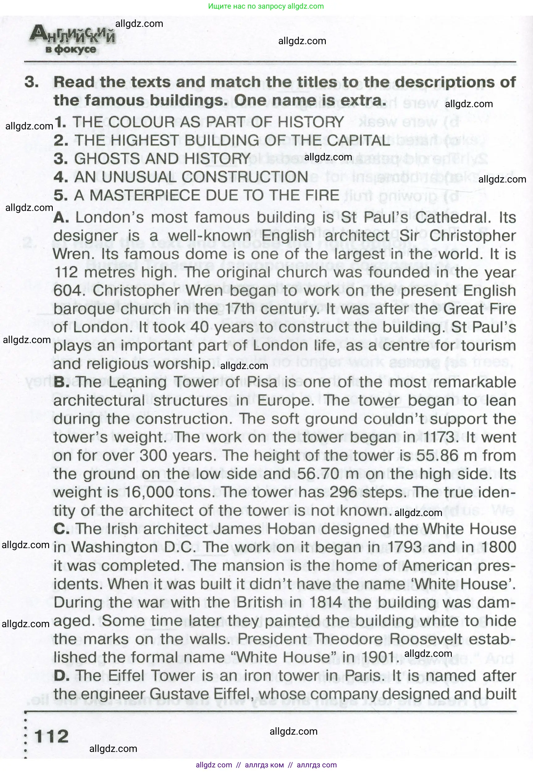 Английский язык (english), 6 класс Тренировочные упражнения в формате ОГЭ (ГИА), авторы: Ваулина Юлия Евгеньевна (Vaulina Julia), Подоляко Ольга Евгеньевна (Podolyako Olga), издательство Просвещение, Москва, 2023, зелёного цвета, страница 112