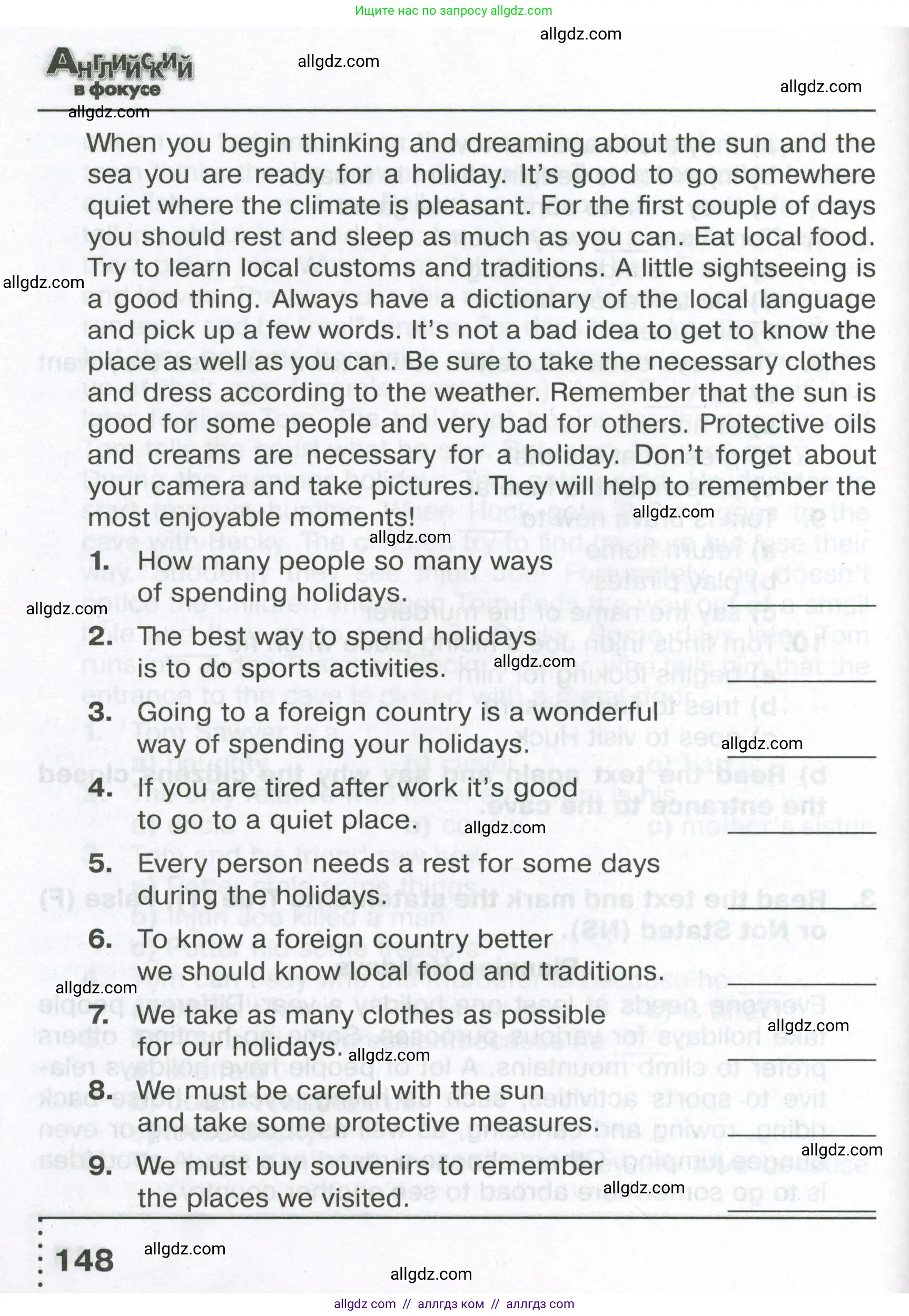 Английский язык (english), 6 класс Тренировочные упражнения в формате ОГЭ (ГИА), авторы: Ваулина Юлия Евгеньевна (Vaulina Julia), Подоляко Ольга Евгеньевна (Podolyako Olga), издательство Просвещение, Москва, 2023, зелёного цвета, страница 148