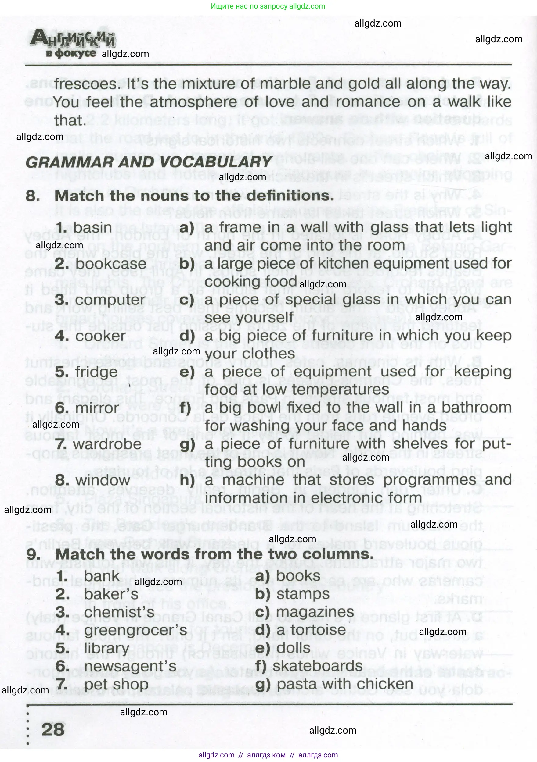Английский язык (english), 6 класс Тренировочные упражнения в формате ОГЭ (ГИА), авторы: Ваулина Юлия Евгеньевна (Vaulina Julia), Подоляко Ольга Евгеньевна (Podolyako Olga), издательство Просвещение, Москва, 2023, зелёного цвета, страница 28