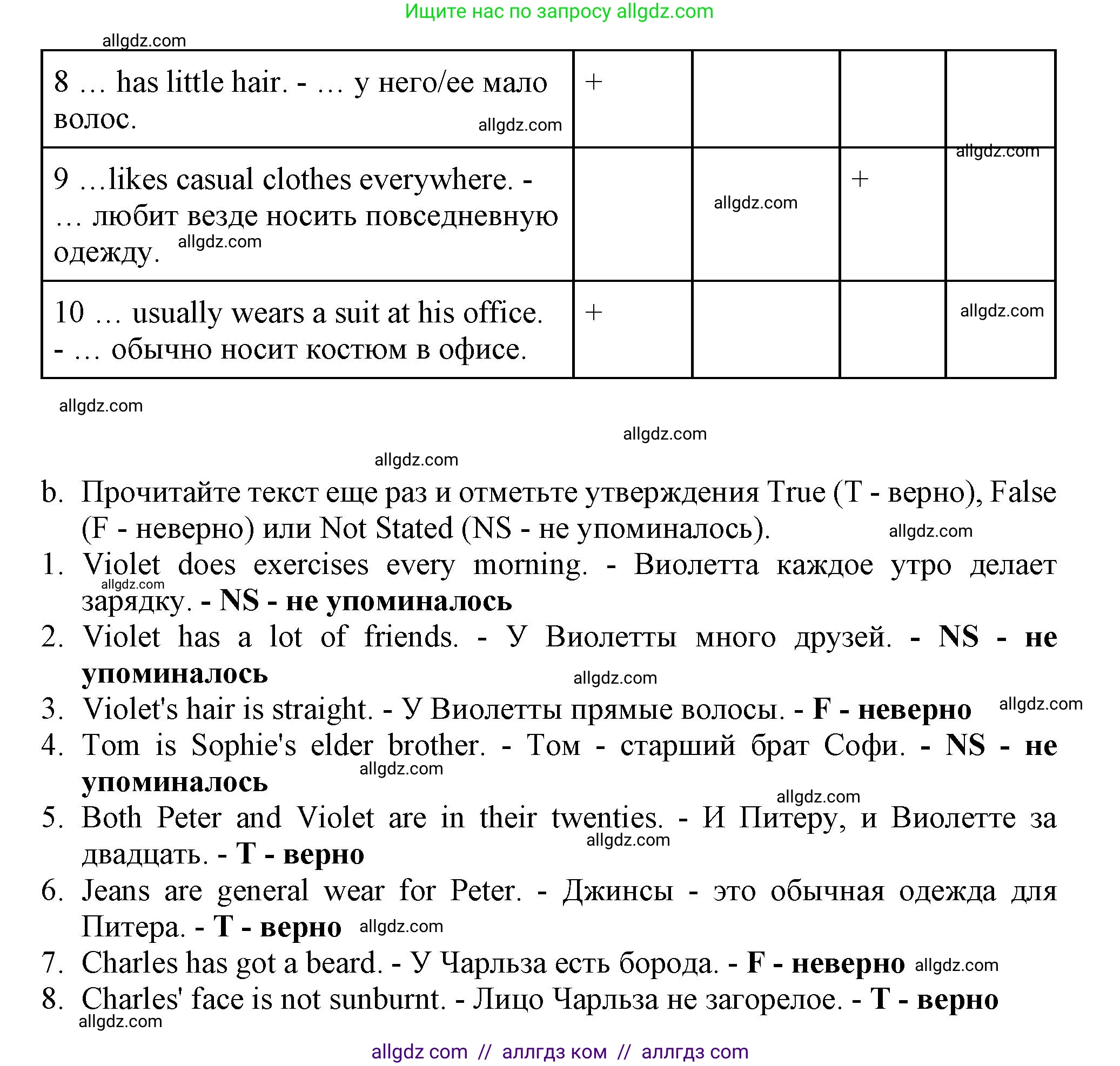 Английский язык (english), 6 класс Тренировочные упражнения в формате ОГЭ (ГИА), авторы: Ваулина Юлия Евгеньевна (Vaulina Julia), Подоляко Ольга Евгеньевна (Podolyako Olga), издательство Просвещение, Москва, 2023, зелёного цвета, страница 11, номер 6, Решение 1 (продолжение 3)