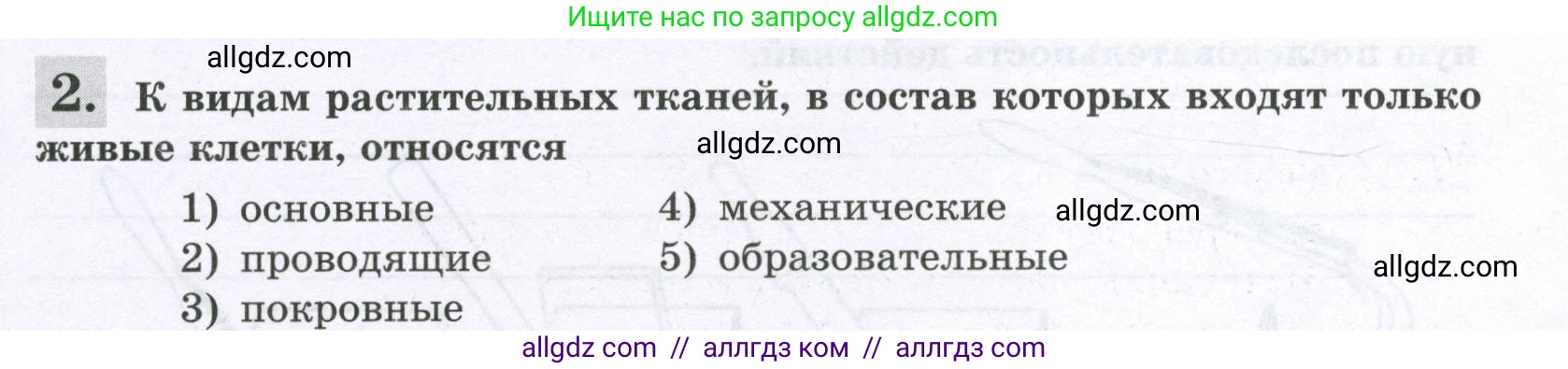 Биология, 6 класс рабочая тетрадь, авторы: Пасечник Владимир Васильевич, Суматохин Сергей Витальевич, Швецов Глеб Геннадьевич, Гапонюк Зоя Георгиевна, Косарькова Марина Викторовна, издательство Просвещение, Москва, 2023, белого цвета, страница 27, номер 2, Условие