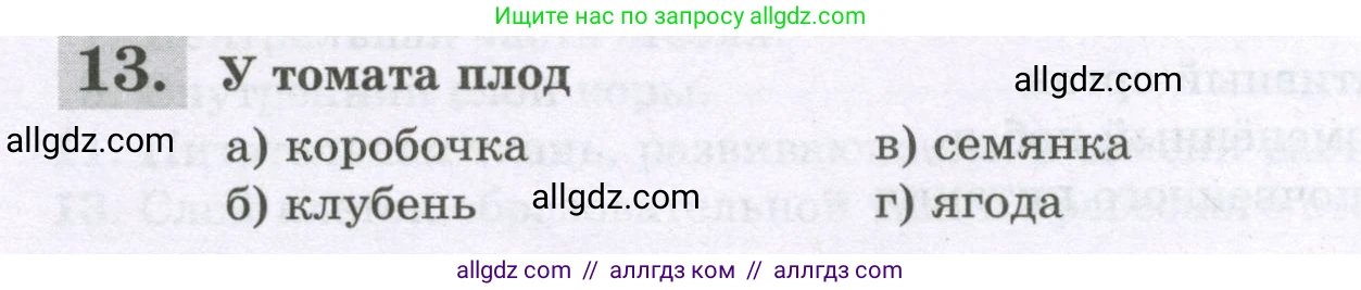 Биология, 6 класс рабочая тетрадь, авторы: Пасечник Владимир Васильевич, Суматохин Сергей Витальевич, Швецов Глеб Геннадьевич, Гапонюк Зоя Георгиевна, Косарькова Марина Викторовна, издательство Просвещение, Москва, 2023, белого цвета, страница 72, номер 13, Условие