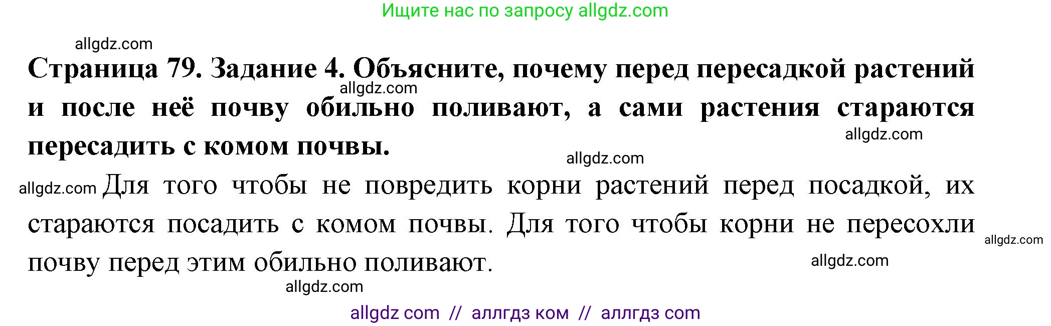 Биология, 6 класс рабочая тетрадь, авторы: Пасечник Владимир Васильевич, Суматохин Сергей Витальевич, Швецов Глеб Геннадьевич, Гапонюк Зоя Георгиевна, Косарькова Марина Викторовна, издательство Просвещение, Москва, 2023, белого цвета, страница 79, номер 4, Решение