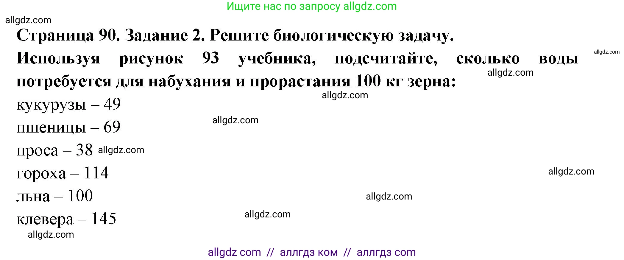Биология, 6 класс рабочая тетрадь, авторы: Пасечник Владимир Васильевич, Суматохин Сергей Витальевич, Швецов Глеб Геннадьевич, Гапонюк Зоя Георгиевна, Косарькова Марина Викторовна, издательство Просвещение, Москва, 2023, белого цвета, страница 90, номер 2, Решение