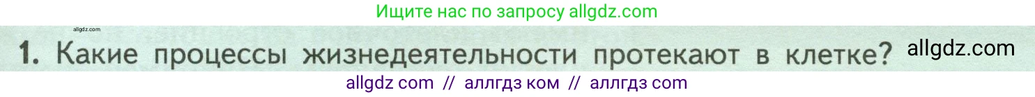 Биология, 6 класс Учебник, авторы: Пасечник Владимир Васильевич, Суматохин Сергей Витальевич, Гапонюк Зоя Георгиевна, Швецов Глеб Геннадьевич, издательство Просвещение, Москва, 2023, белого цвета, страница 29, номер 1, Условие