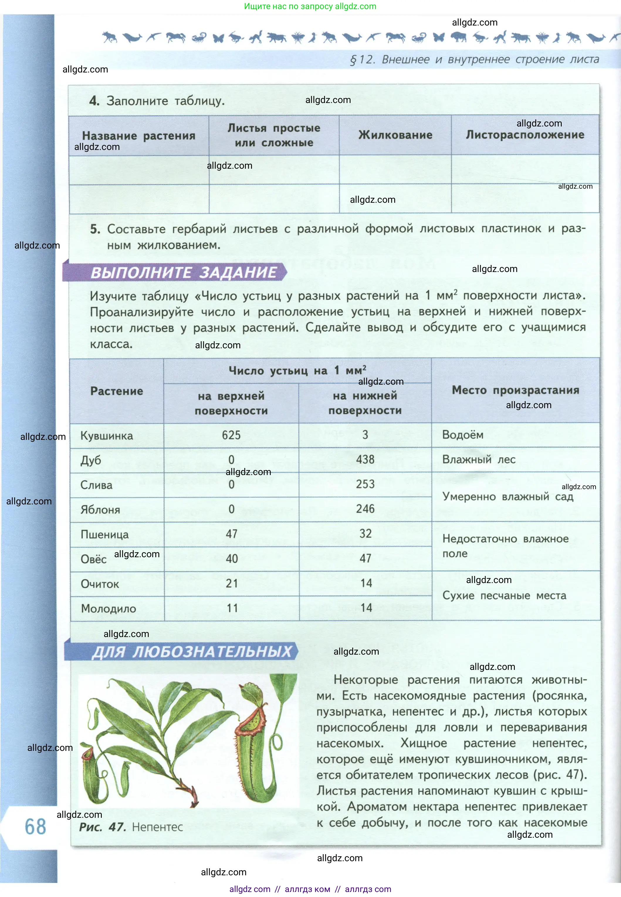 Биология, 6 класс Учебник, авторы: Пасечник Владимир Васильевич, Суматохин Сергей Витальевич, Гапонюк Зоя Георгиевна, Швецов Глеб Геннадьевич, издательство Просвещение, Москва, 2023, белого цвета, страница 68