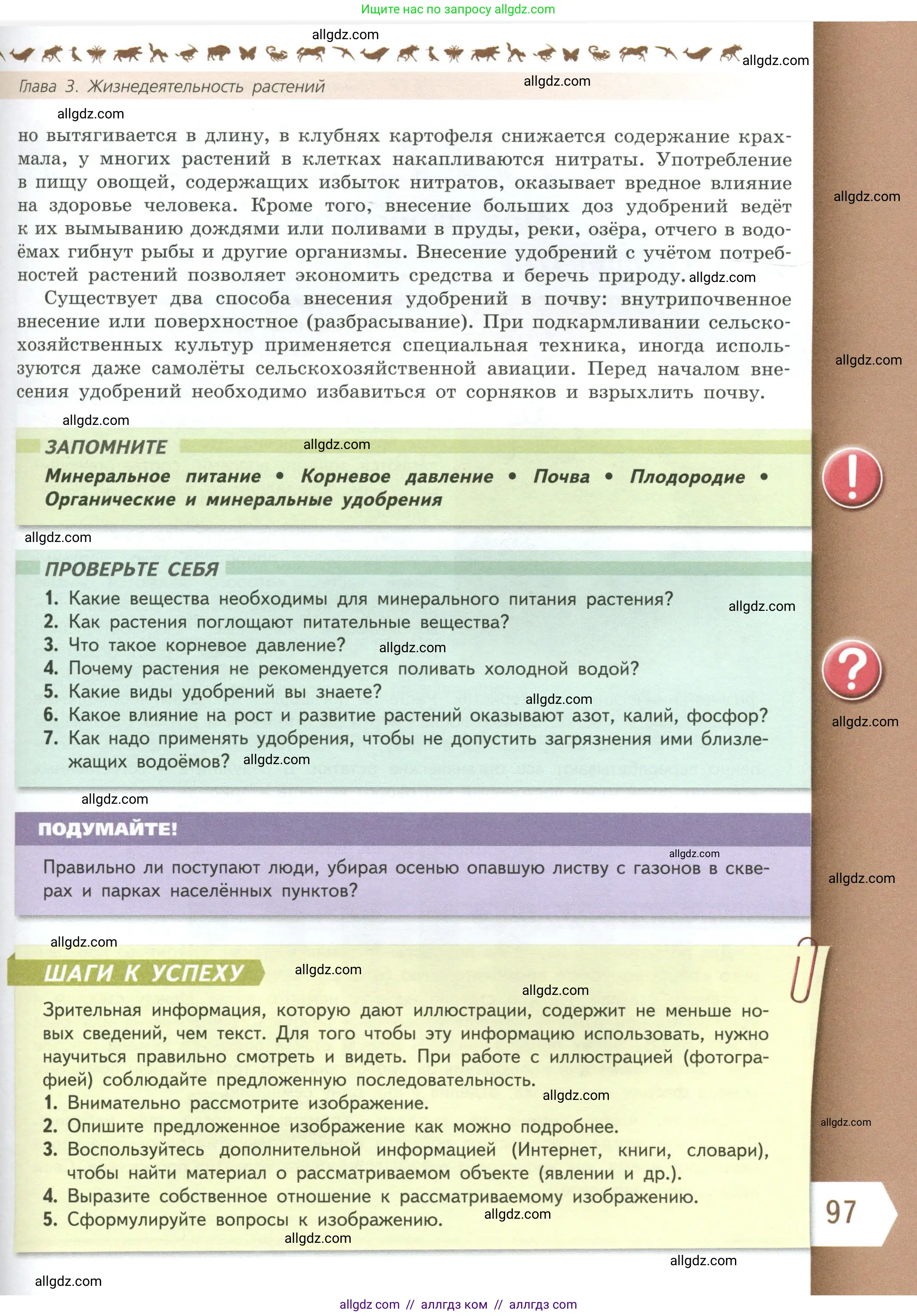 Биология, 6 класс Учебник, авторы: Пасечник Владимир Васильевич, Суматохин Сергей Витальевич, Гапонюк Зоя Георгиевна, Швецов Глеб Геннадьевич, издательство Просвещение, Москва, 2023, белого цвета, страница 97