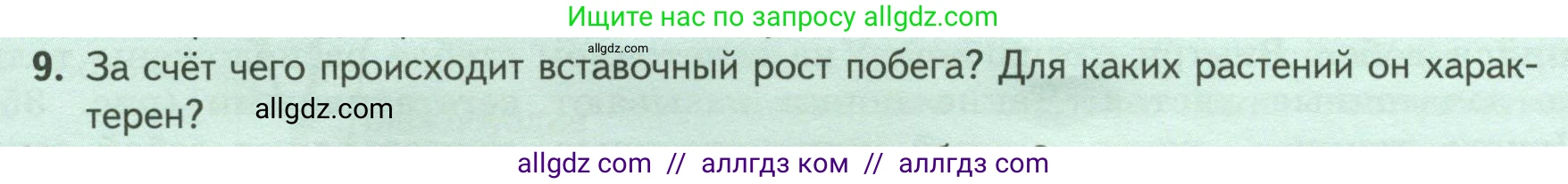Биология, 6 класс Учебник, авторы: Пасечник Владимир Васильевич, Суматохин Сергей Витальевич, Гапонюк Зоя Георгиевна, Швецов Глеб Геннадьевич, издательство Просвещение, Москва, 2023, белого цвета, страница 54, номер 9, Условие