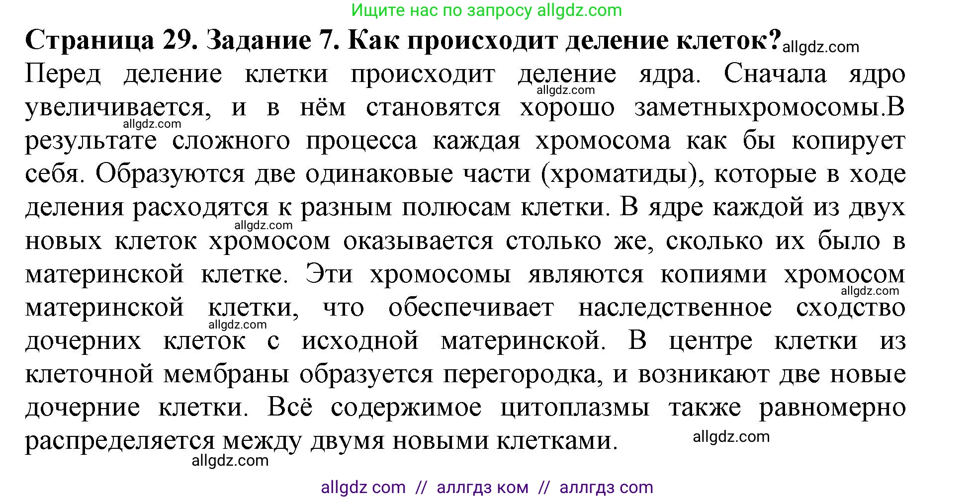 Биология, 6 класс Учебник, авторы: Пасечник Владимир Васильевич, Суматохин Сергей Витальевич, Гапонюк Зоя Георгиевна, Швецов Глеб Геннадьевич, издательство Просвещение, Москва, 2023, белого цвета, страница 29, номер 7, Решение 1