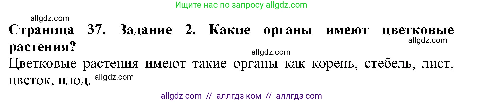 Биология, 6 класс Учебник, авторы: Пасечник Владимир Васильевич, Суматохин Сергей Витальевич, Гапонюк Зоя Георгиевна, Швецов Глеб Геннадьевич, издательство Просвещение, Москва, 2023, белого цвета, страница 37, номер 2, Решение 1