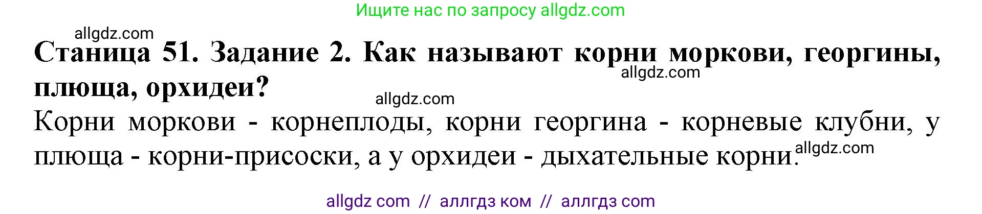 Биология, 6 класс Учебник, авторы: Пасечник Владимир Васильевич, Суматохин Сергей Витальевич, Гапонюк Зоя Георгиевна, Швецов Глеб Геннадьевич, издательство Просвещение, Москва, 2023, белого цвета, страница 51, номер 2, Решение 1