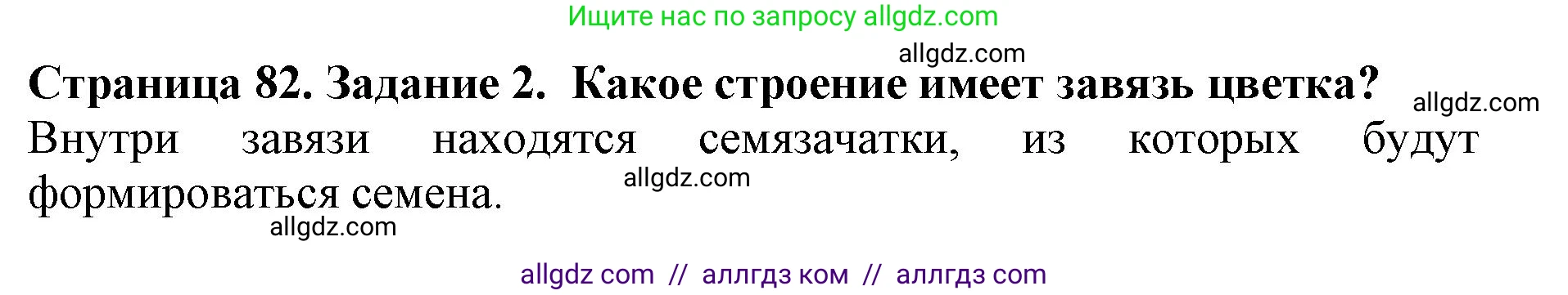 Биология, 6 класс Учебник, авторы: Пасечник Владимир Васильевич, Суматохин Сергей Витальевич, Гапонюк Зоя Георгиевна, Швецов Глеб Геннадьевич, издательство Просвещение, Москва, 2023, белого цвета, страница 82, номер 2, Решение 1
