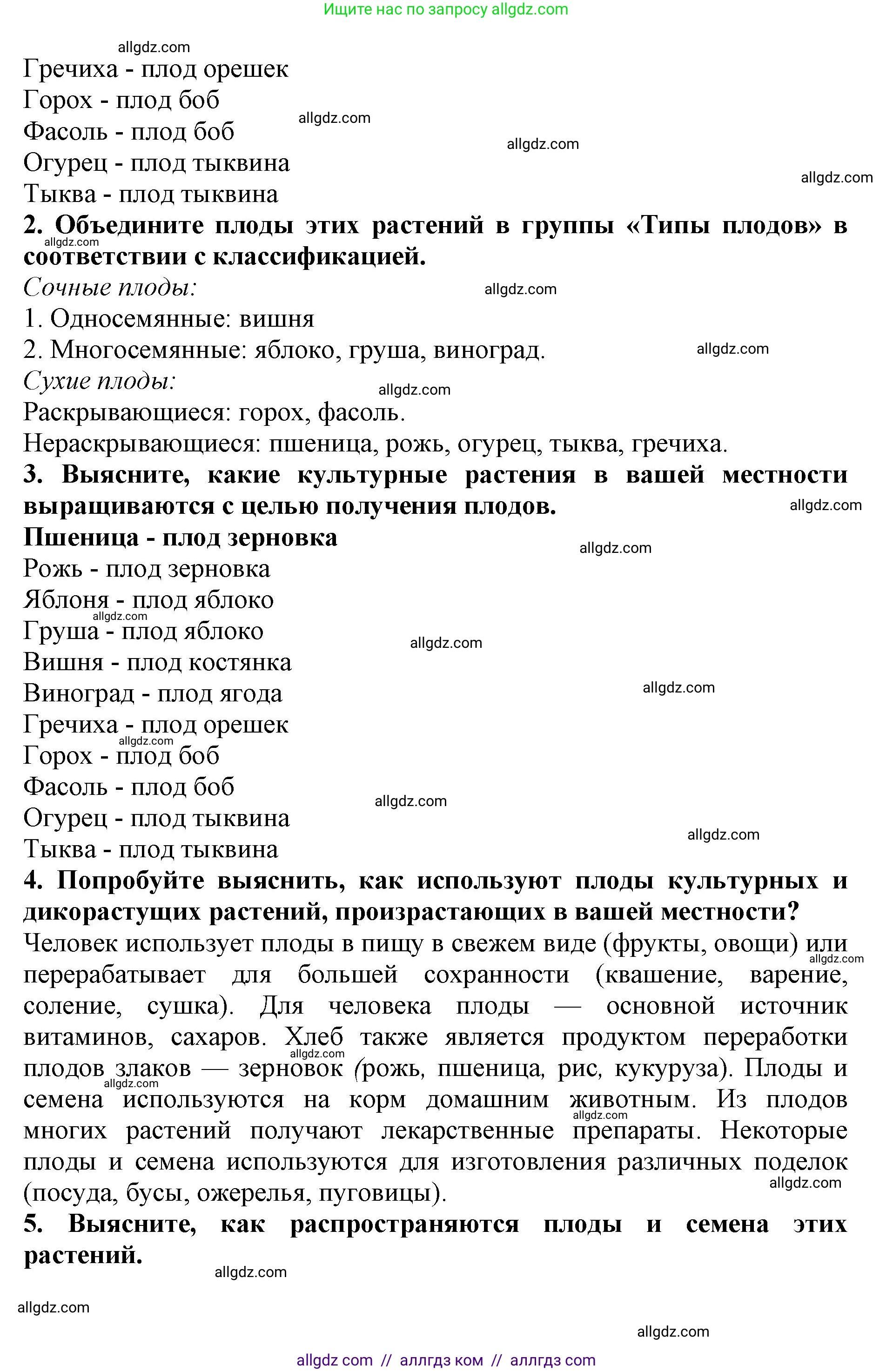 Биология, 6 класс Учебник, авторы: Пасечник Владимир Васильевич, Суматохин Сергей Витальевич, Гапонюк Зоя Георгиевна, Швецов Глеб Геннадьевич, издательство Просвещение, Москва, 2023, белого цвета, страница 88, Решение 1 (продолжение 4)