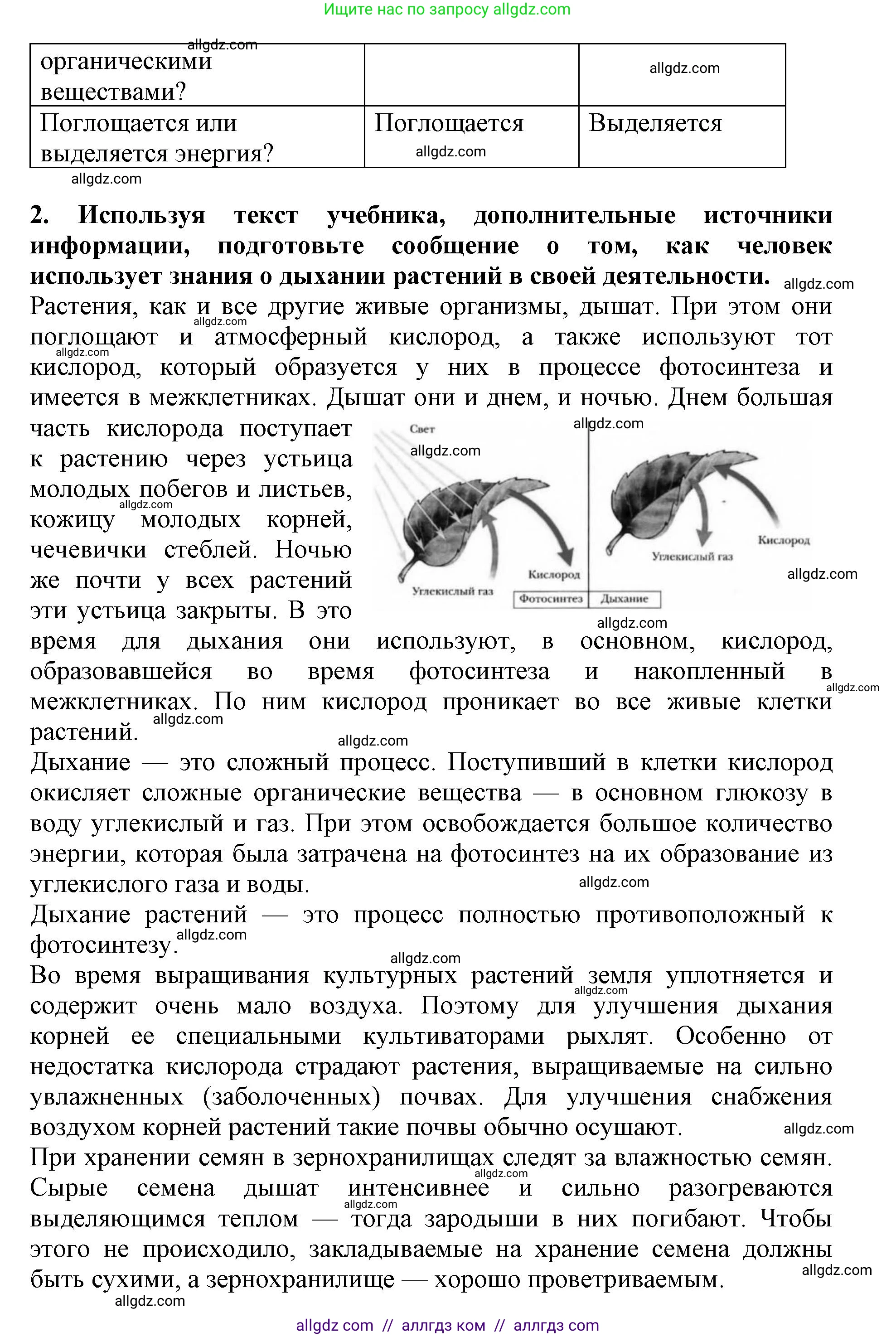 Биология, 6 класс Учебник, авторы: Пасечник Владимир Васильевич, Суматохин Сергей Витальевич, Гапонюк Зоя Георгиевна, Швецов Глеб Геннадьевич, издательство Просвещение, Москва, 2023, белого цвета, страница 108, Решение 1 (продолжение 2)
