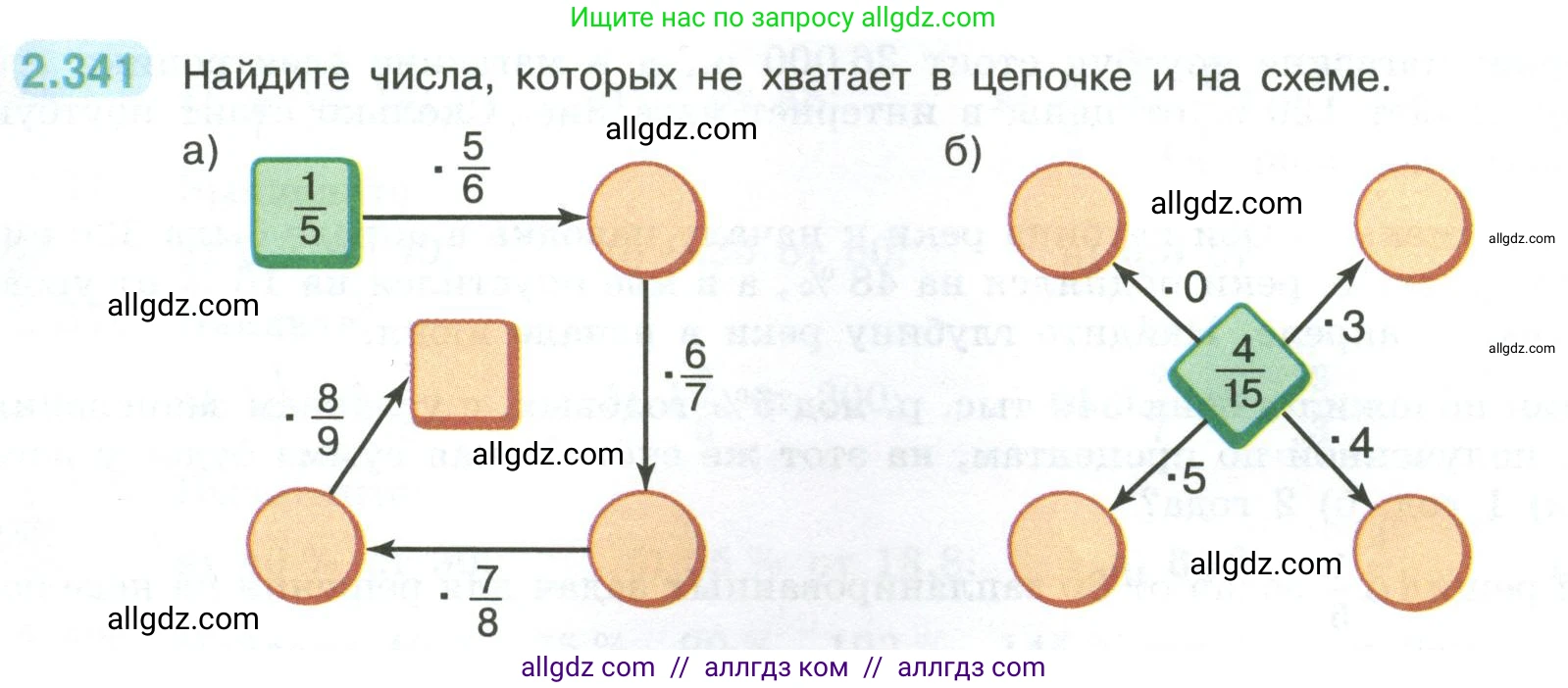 Математика, 6 класс Учебник, авторы: Виленкин Наум Яковлевич, Жохов Владимир Иванович, Чесноков Александр Семёнович, Александрова Лилия Александровна, Шварцбурд Семён Исаакович, издательство Просвещение, Москва, 2023, белого цвета, Часть 1, страница 90, номер 2.341, Условие