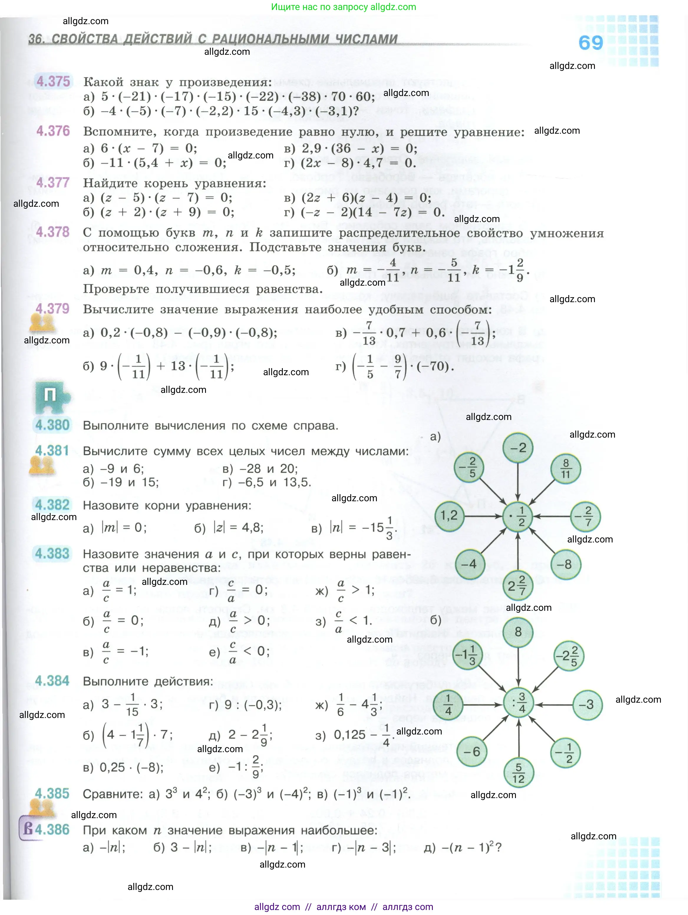 Математика, 6 класс Учебник, авторы: Виленкин Наум Яковлевич, Жохов Владимир Иванович, Чесноков Александр Семёнович, Александрова Лилия Александровна, Шварцбурд Семён Исаакович, издательство Просвещение, Москва, 2023, белого цвета, Часть 2, страница 69
