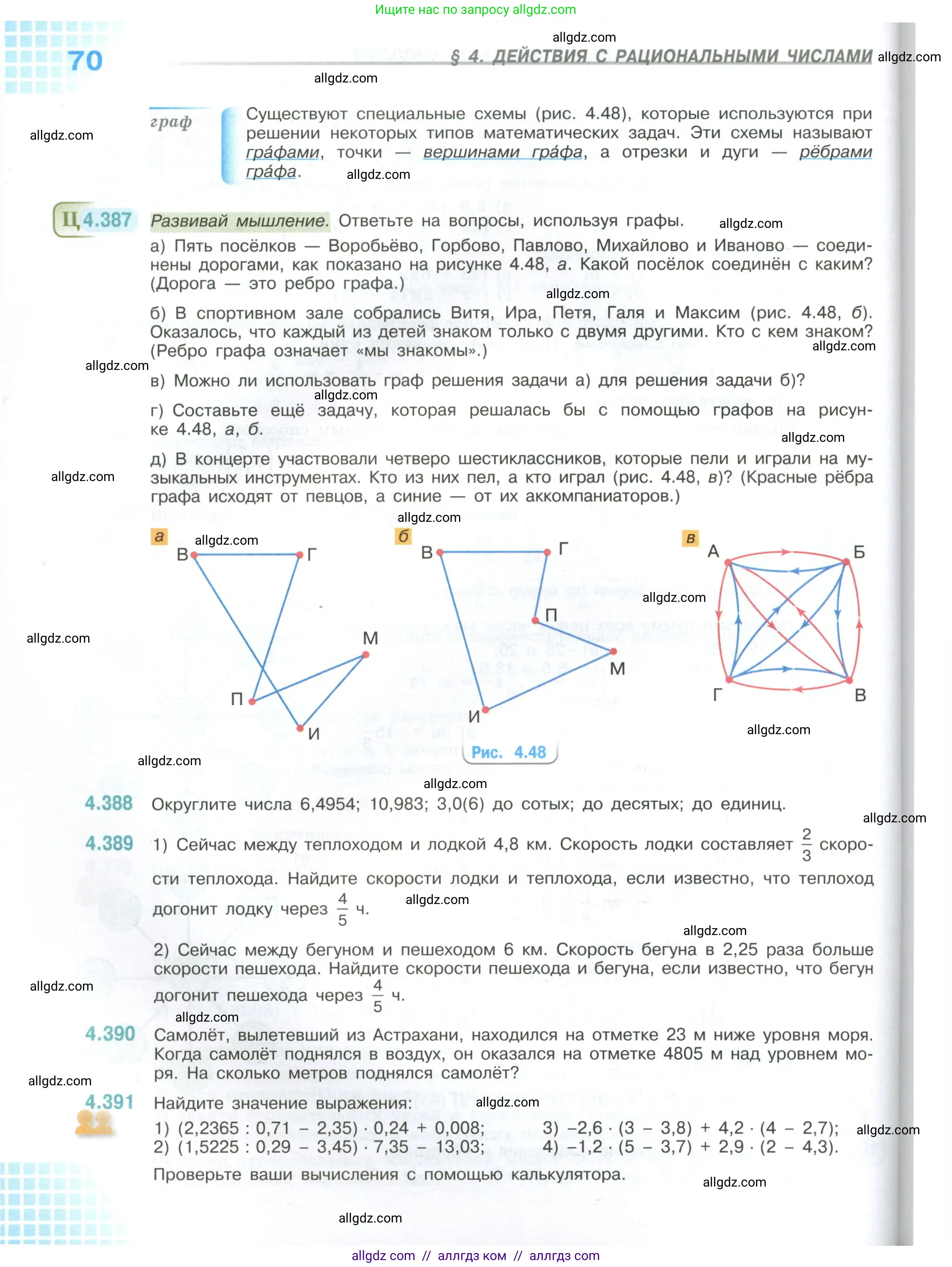 Математика, 6 класс Учебник, авторы: Виленкин Наум Яковлевич, Жохов Владимир Иванович, Чесноков Александр Семёнович, Александрова Лилия Александровна, Шварцбурд Семён Исаакович, издательство Просвещение, Москва, 2023, белого цвета, Часть 2, страница 70