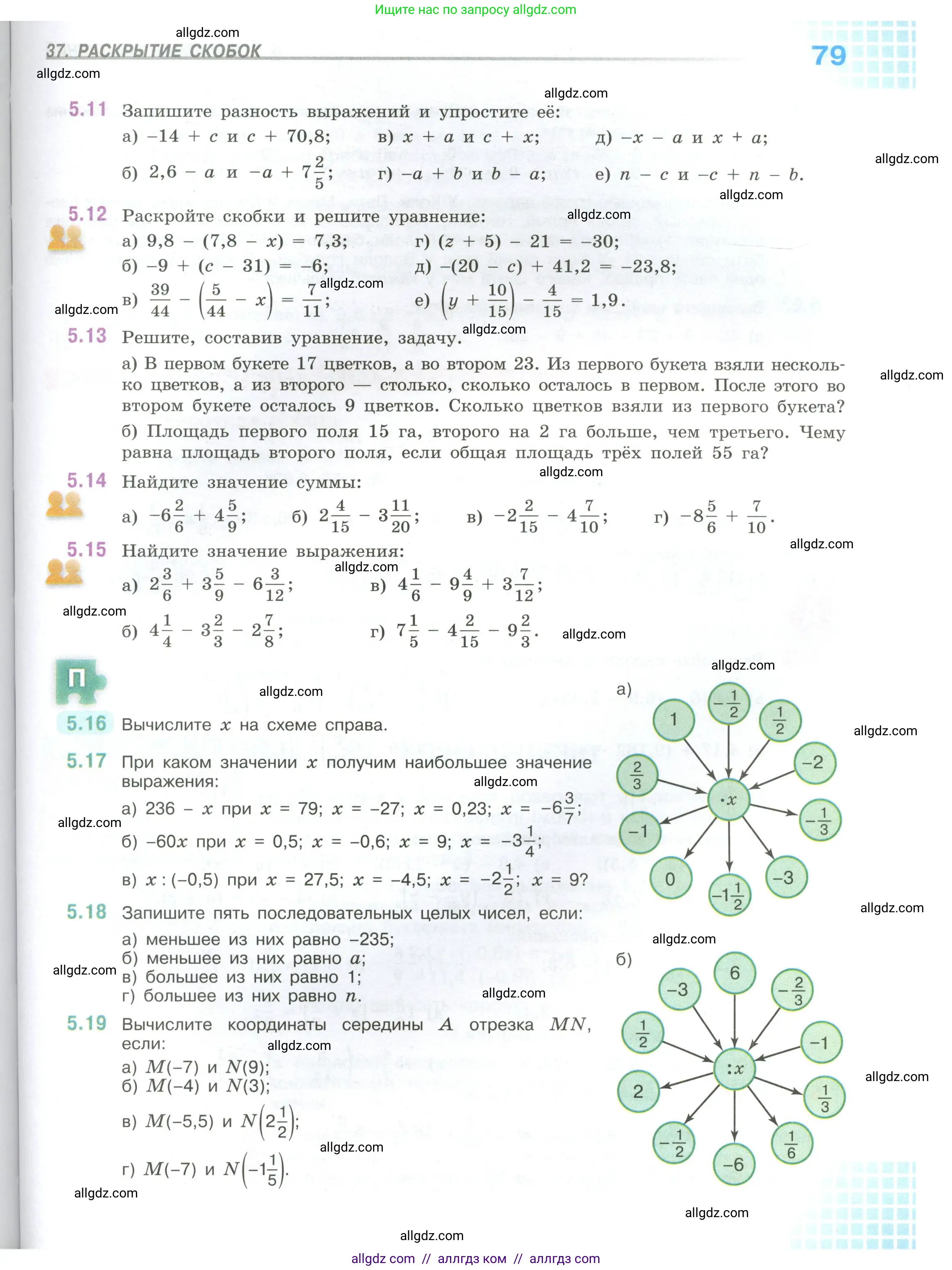 Математика, 6 класс Учебник, авторы: Виленкин Наум Яковлевич, Жохов Владимир Иванович, Чесноков Александр Семёнович, Александрова Лилия Александровна, Шварцбурд Семён Исаакович, издательство Просвещение, Москва, 2023, белого цвета, Часть 2, страница 79