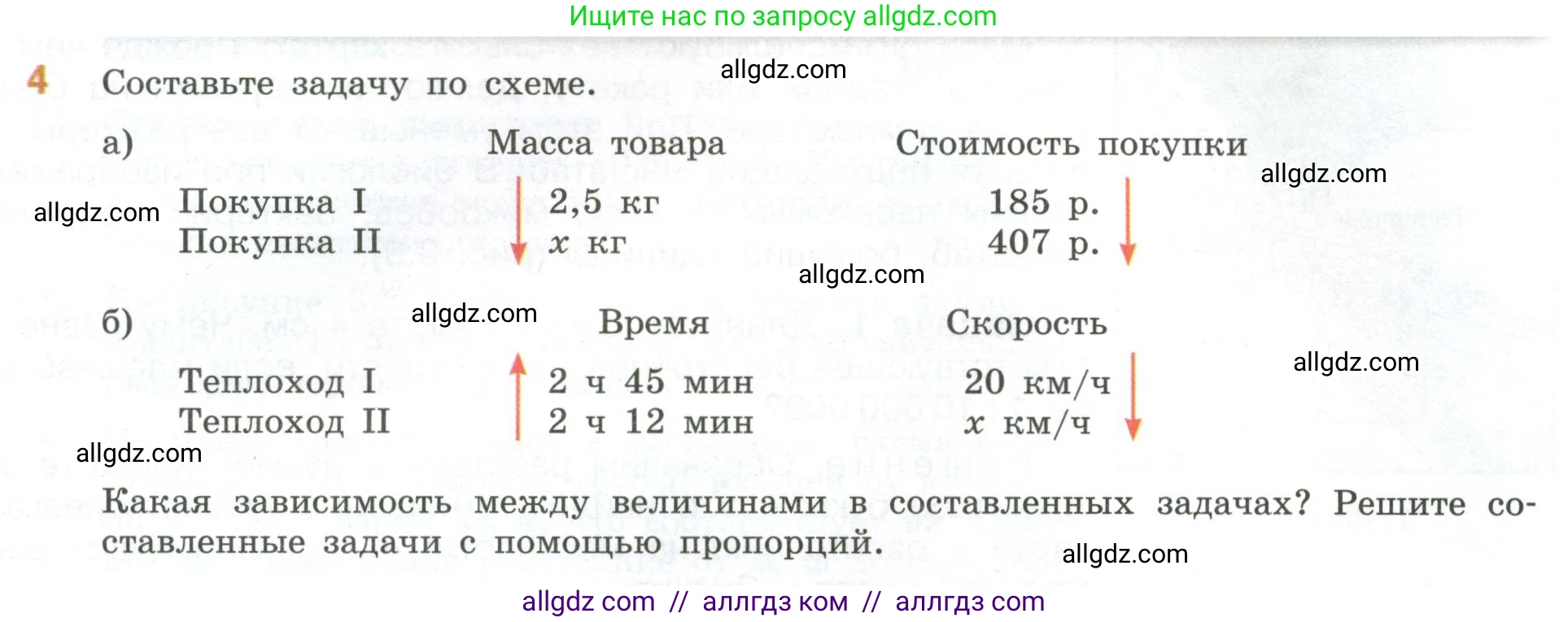 Математика, 6 класс Учебник, авторы: Виленкин Наум Яковлевич, Жохов Владимир Иванович, Чесноков Александр Семёнович, Александрова Лилия Александровна, Шварцбурд Семён Исаакович, издательство Просвещение, Москва, 2023, белого цвета, Часть 1, страница 135, номер 4, Условие