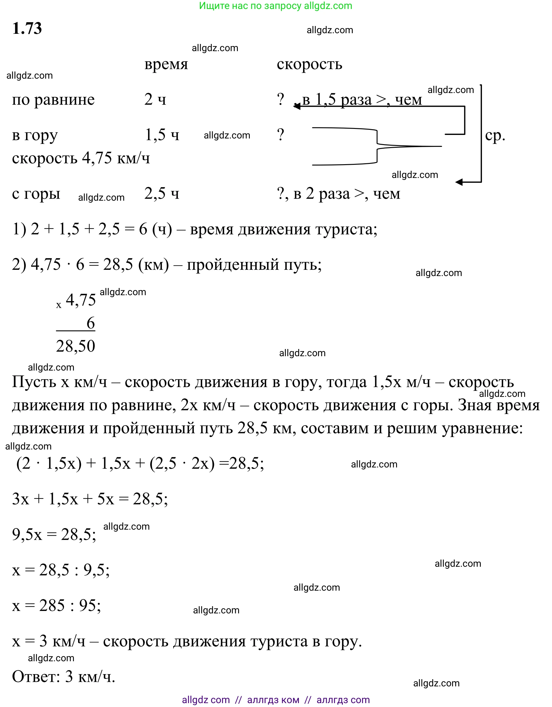 Математика, 6 класс Учебник, авторы: Виленкин Наум Яковлевич, Жохов Владимир Иванович, Чесноков Александр Семёнович, Александрова Лилия Александровна, Шварцбурд Семён Исаакович, издательство Просвещение, Москва, 2023, белого цвета, Часть 1, страница 23, номер 1.73, Решение 1