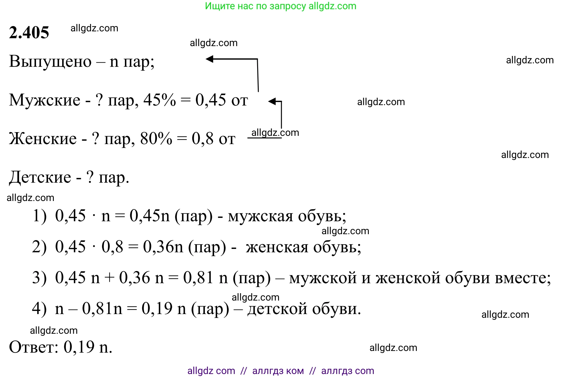 Математика, 6 класс Учебник, авторы: Виленкин Наум Яковлевич, Жохов Владимир Иванович, Чесноков Александр Семёнович, Александрова Лилия Александровна, Шварцбурд Семён Исаакович, издательство Просвещение, Москва, 2023, белого цвета, Часть 1, страница 98, номер 2.405, Решение 1