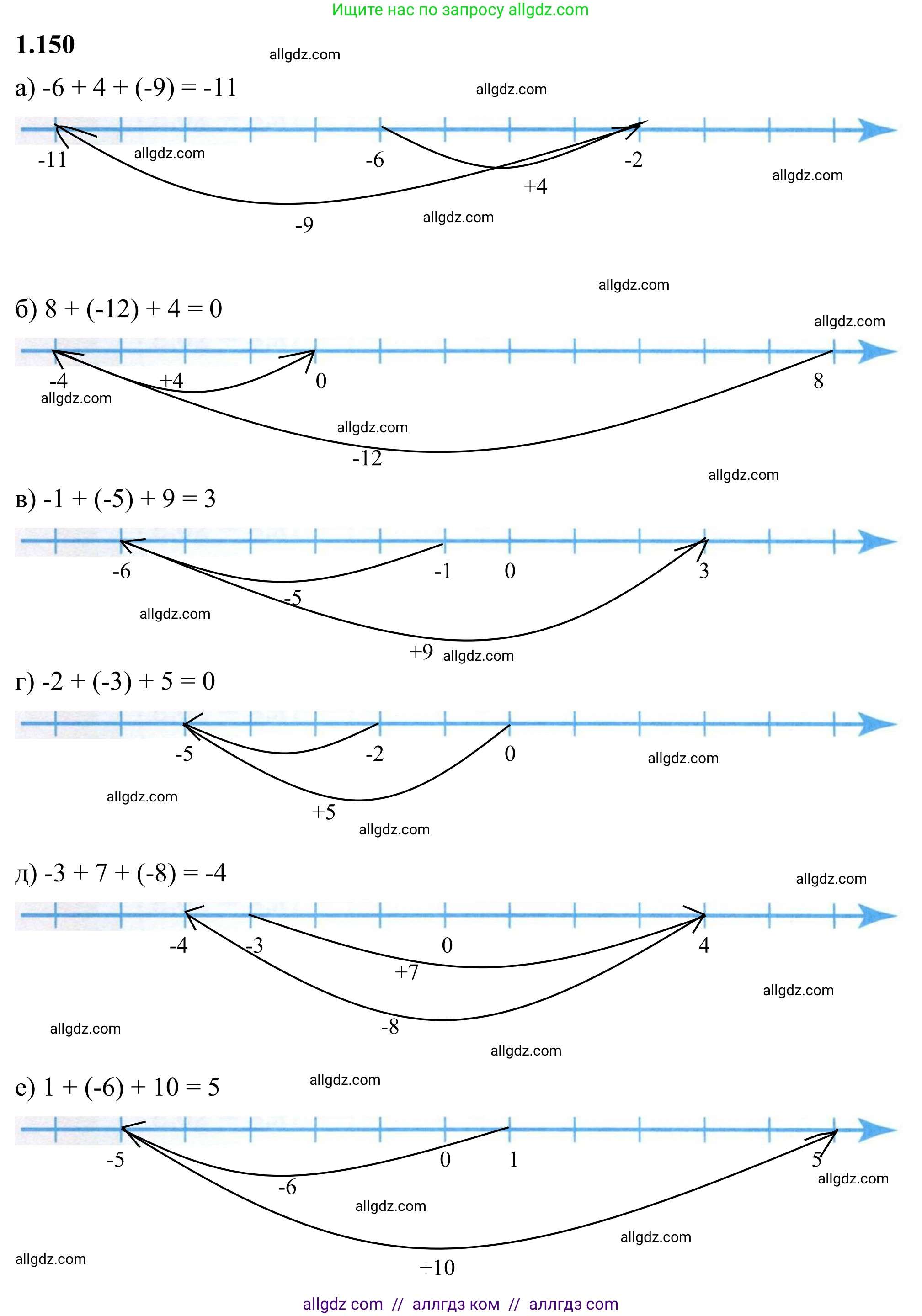 Математика, 6 класс Учебник, авторы: Виленкин Наум Яковлевич, Жохов Владимир Иванович, Чесноков Александр Семёнович, Александрова Лилия Александровна, Шварцбурд Семён Исаакович, издательство Просвещение, Москва, 2023, белого цвета, Часть 2, страница 35, номер 4.150, Решение 1