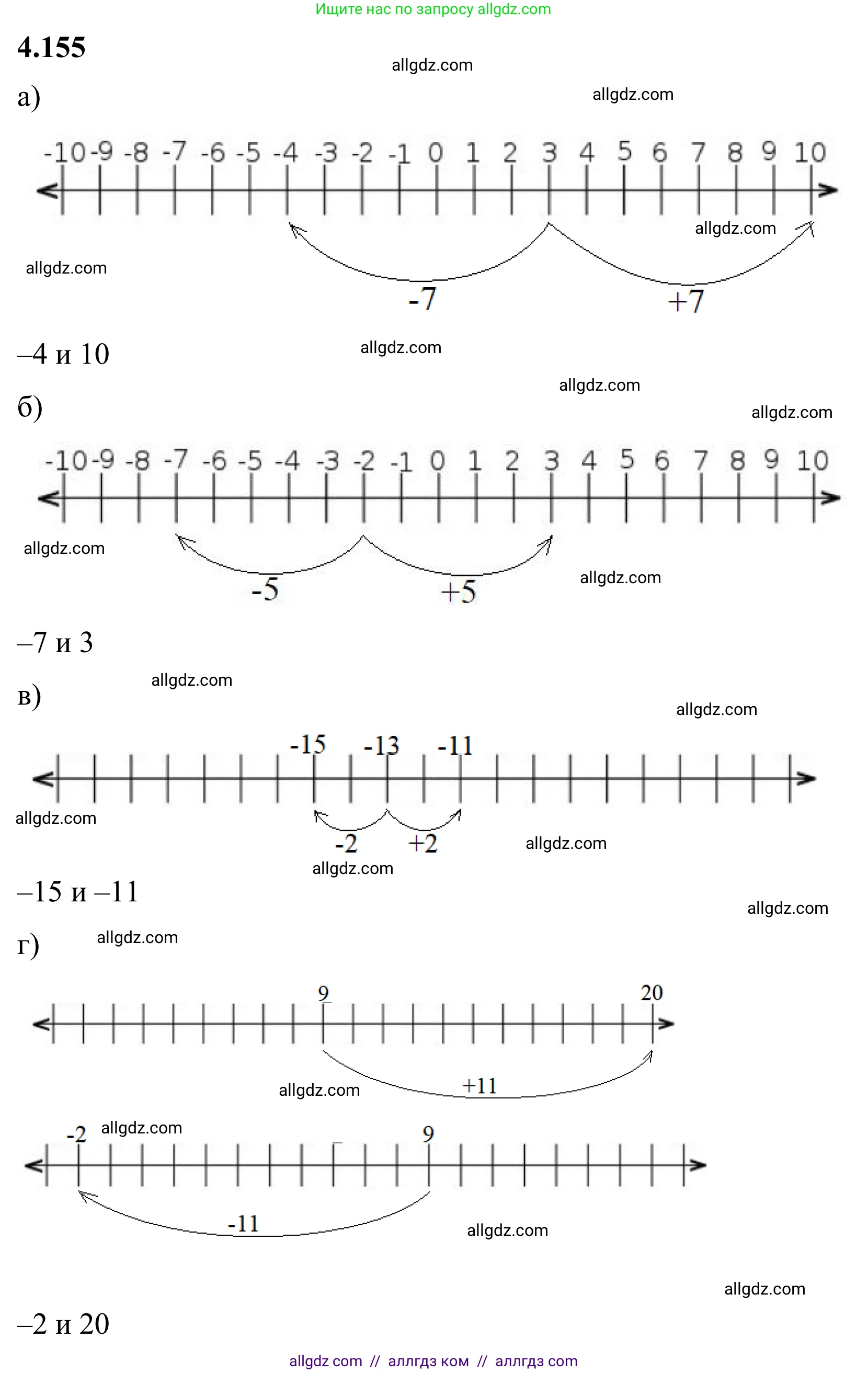 Математика, 6 класс Учебник, авторы: Виленкин Наум Яковлевич, Жохов Владимир Иванович, Чесноков Александр Семёнович, Александрова Лилия Александровна, Шварцбурд Семён Исаакович, издательство Просвещение, Москва, 2023, белого цвета, Часть 2, страница 36, номер 4.155, Решение 1