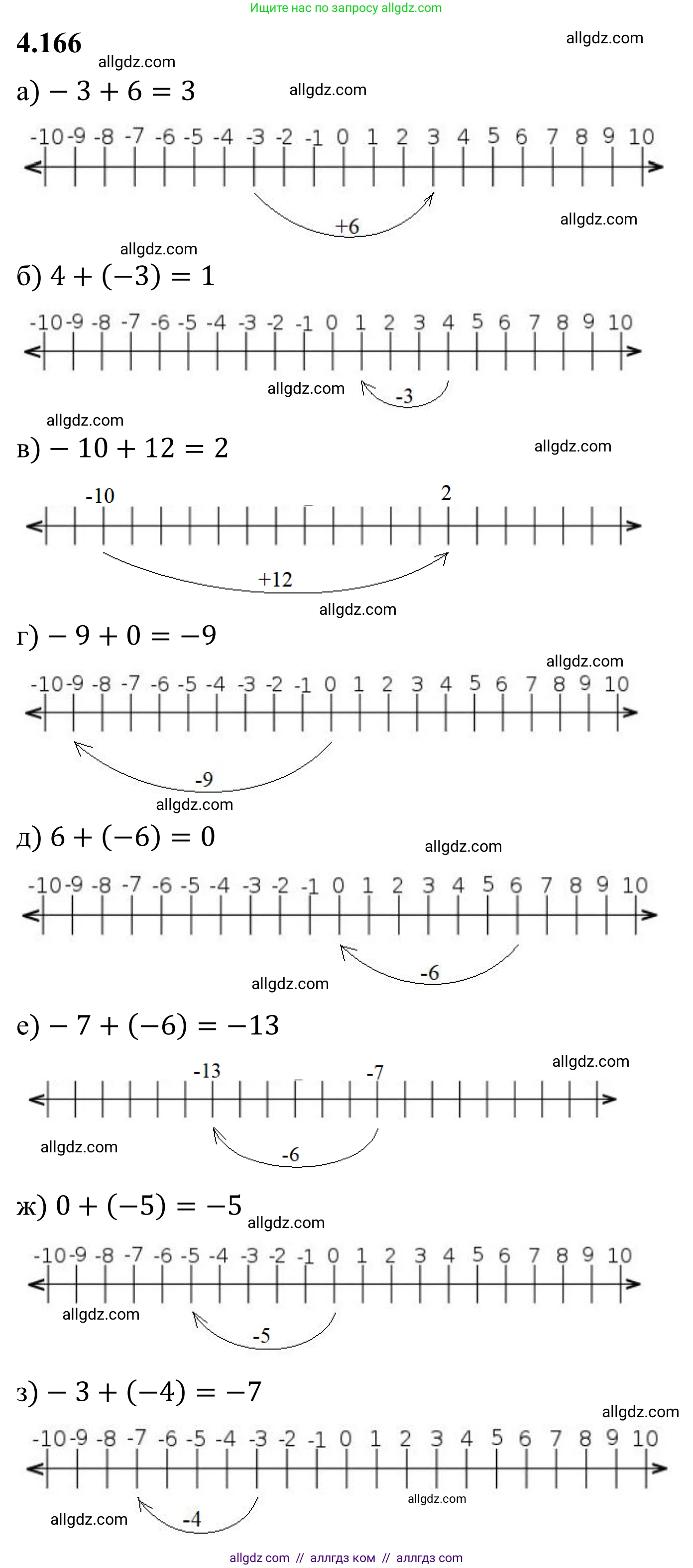Математика, 6 класс Учебник, авторы: Виленкин Наум Яковлевич, Жохов Владимир Иванович, Чесноков Александр Семёнович, Александрова Лилия Александровна, Шварцбурд Семён Исаакович, издательство Просвещение, Москва, 2023, белого цвета, Часть 2, страница 37, номер 4.166, Решение 1