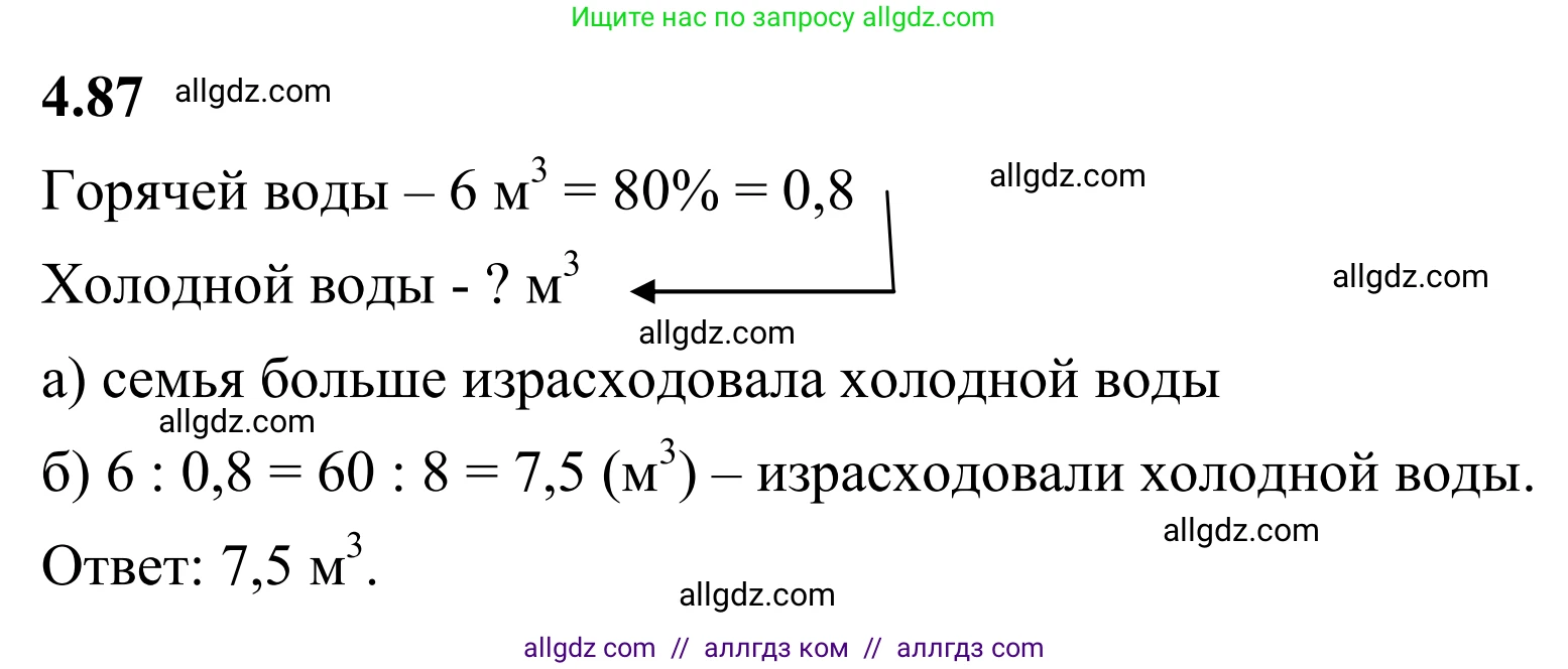 Математика, 6 класс Учебник, авторы: Виленкин Наум Яковлевич, Жохов Владимир Иванович, Чесноков Александр Семёнович, Александрова Лилия Александровна, Шварцбурд Семён Исаакович, издательство Просвещение, Москва, 2023, белого цвета, Часть 2, страница 23, номер 4.87, Решение 1