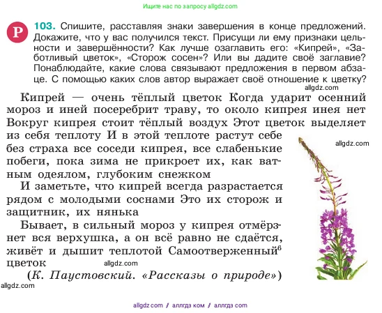 Русский язык, 6 класс Учебник, авторы: Баранов Михаил Трофимович, Ладыженская Таиса Алексеевна, Тростенцова Лидия Александровна, Ладыженская Наталия Вениаминовна, Дейкина Алевтина Дмитриевна, Антонова Любовь Геннадиевна, Григорян Лариса Трофимовна, Кулибаба Иван Иванович, издательство Просвещение, Москва, 2023, салатового цвета, Часть 1, страница 53, номер 103, Условие 2023