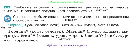 Русский язык, 6 класс Учебник, авторы: Баранов Михаил Трофимович, Ладыженская Таиса Алексеевна, Тростенцова Лидия Александровна, Ладыженская Наталия Вениаминовна, Дейкина Алевтина Дмитриевна, Антонова Любовь Геннадиевна, Григорян Лариса Трофимовна, Кулибаба Иван Иванович, издательство Просвещение, Москва, 2023, салатового цвета, Часть 1, страница 107, номер 205, Условие 2023
