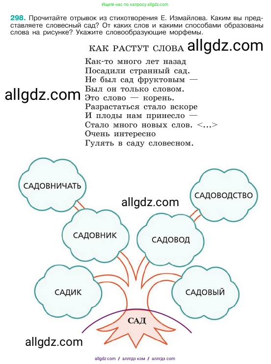 Русский язык, 6 класс Учебник, авторы: Баранов Михаил Трофимович, Ладыженская Таиса Алексеевна, Тростенцова Лидия Александровна, Ладыженская Наталия Вениаминовна, Дейкина Алевтина Дмитриевна, Антонова Любовь Геннадиевна, Григорян Лариса Трофимовна, Кулибаба Иван Иванович, издательство Просвещение, Москва, 2023, салатового цвета, Часть 1, страница 156, номер 298, Условие 2023