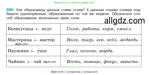 Русский язык, 6 класс Учебник, авторы: Баранов Михаил Трофимович, Ладыженская Таиса Алексеевна, Тростенцова Лидия Александровна, Ладыженская Наталия Вениаминовна, Дейкина Алевтина Дмитриевна, Антонова Любовь Геннадиевна, Григорян Лариса Трофимовна, Кулибаба Иван Иванович, издательство Просвещение, Москва, 2023, салатового цвета, Часть 1, страница 192, номер 380, Условие 2023