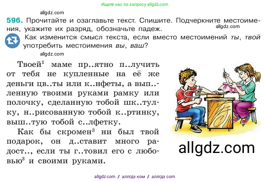 Русский язык, 6 класс Учебник, авторы: Баранов Михаил Трофимович, Ладыженская Таиса Алексеевна, Тростенцова Лидия Александровна, Ладыженская Наталия Вениаминовна, Дейкина Алевтина Дмитриевна, Антонова Любовь Геннадиевна, Григорян Лариса Трофимовна, Кулибаба Иван Иванович, издательство Просвещение, Москва, 2023, салатового цвета, Часть 2, страница 100, номер 596, Условие 2023