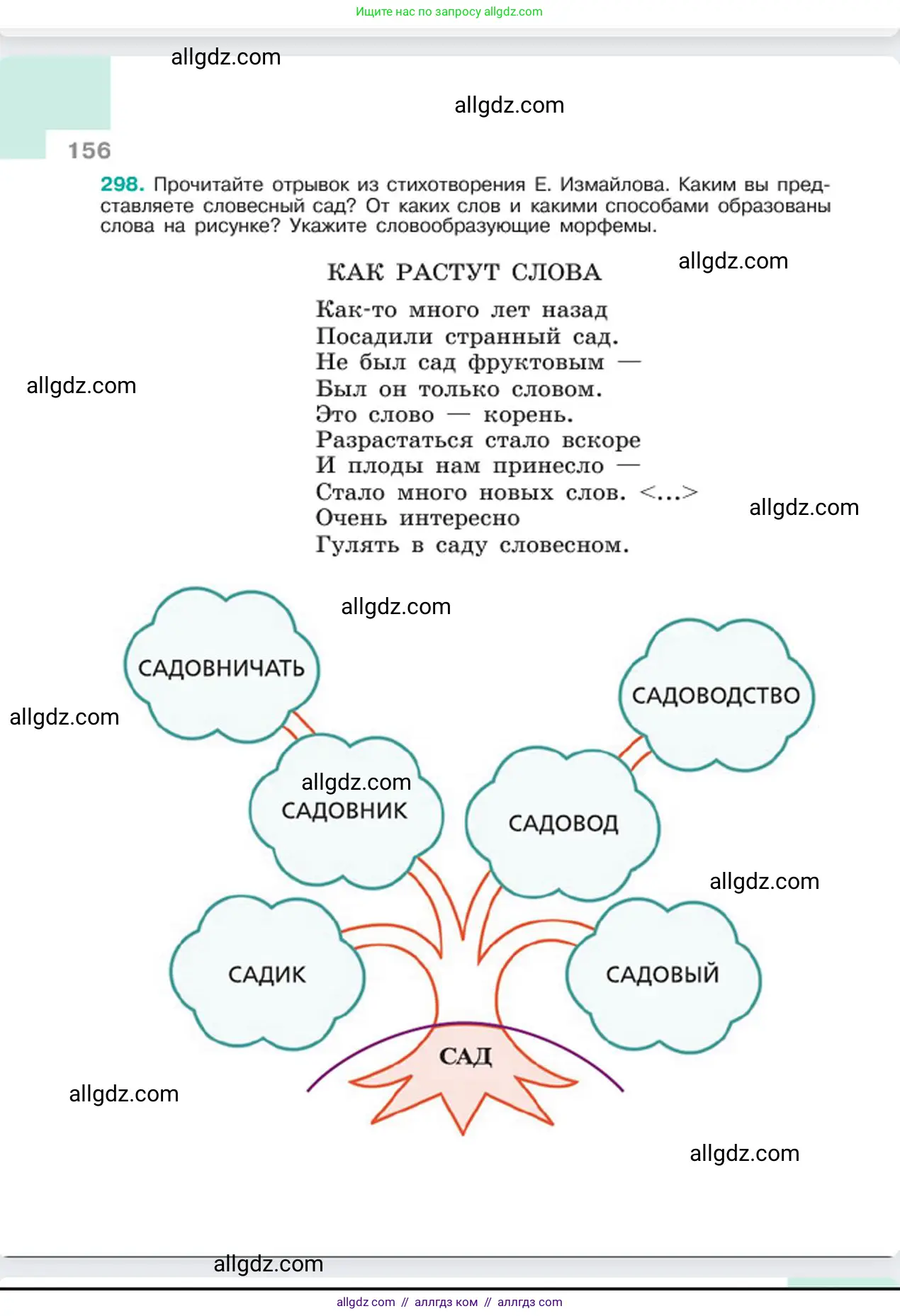 Русский язык, 6 класс Учебник, авторы: Баранов Михаил Трофимович, Ладыженская Таиса Алексеевна, Тростенцова Лидия Александровна, Ладыженская Наталия Вениаминовна, Дейкина Алевтина Дмитриевна, Антонова Любовь Геннадиевна, Григорян Лариса Трофимовна, Кулибаба Иван Иванович, издательство Просвещение, Москва, 2023, салатового цвета, Часть 1, страница 156