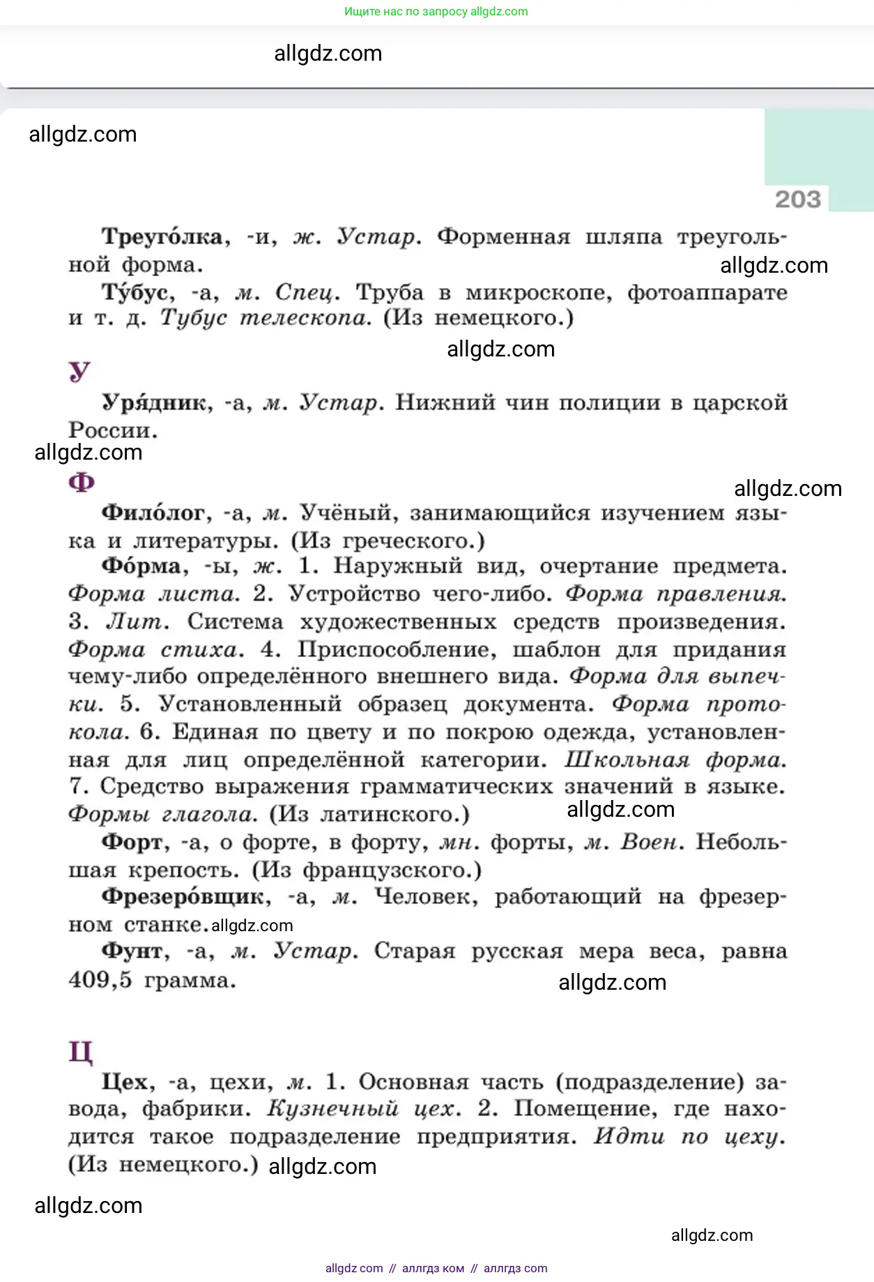 Русский язык, 6 класс Учебник, авторы: Баранов Михаил Трофимович, Ладыженская Таиса Алексеевна, Тростенцова Лидия Александровна, Ладыженская Наталия Вениаминовна, Дейкина Алевтина Дмитриевна, Антонова Любовь Геннадиевна, Григорян Лариса Трофимовна, Кулибаба Иван Иванович, издательство Просвещение, Москва, 2023, салатового цвета, страница 203