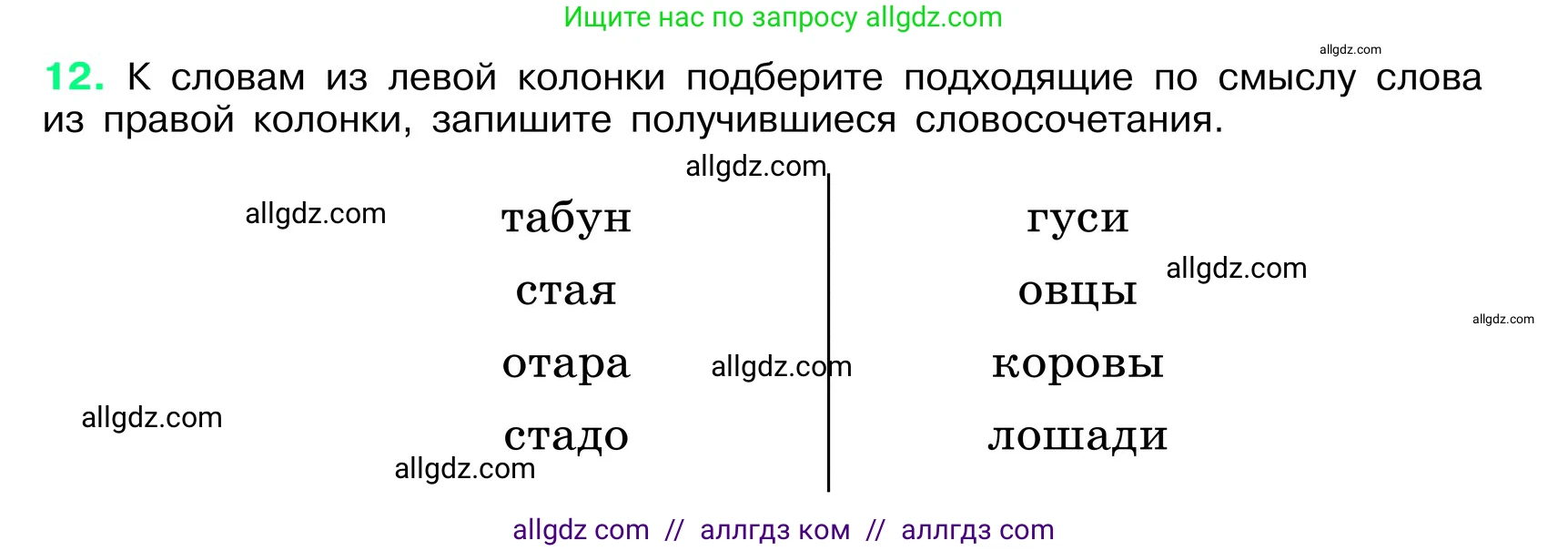 Русский язык, 6 класс Учебник, авторы: Баранов Михаил Трофимович, Ладыженская Таиса Алексеевна, Тростенцова Лидия Александровна, Ладыженская Наталия Вениаминовна, Дейкина Алевтина Дмитриевна, Антонова Любовь Геннадиевна, Григорян Лариса Трофимовна, Кулибаба Иван Иванович, издательство Просвещение, Москва, 2023, салатового цвета, Часть 1, страница 8, номер 12, Условие 2024