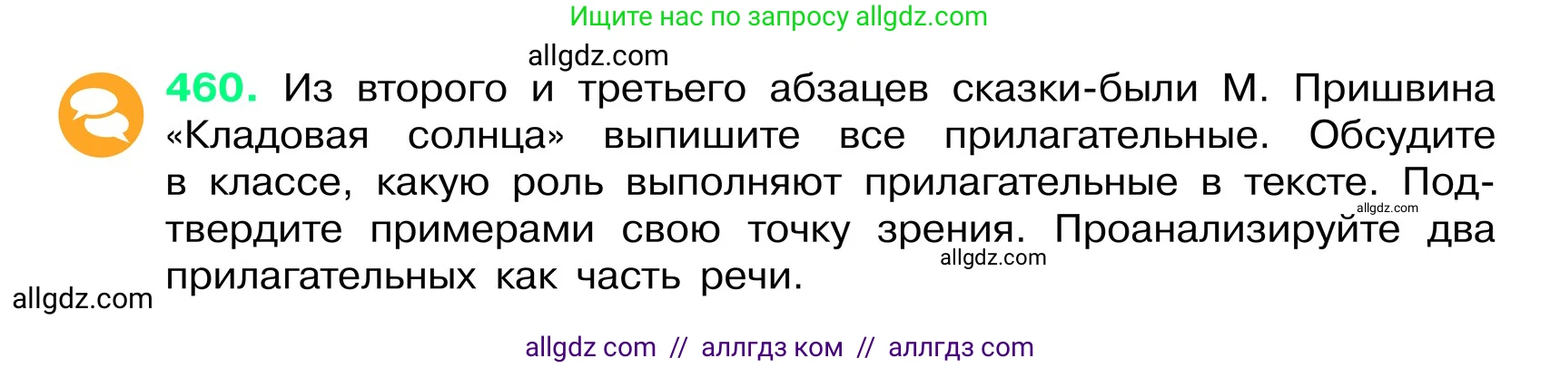 Русский язык, 6 класс Учебник, авторы: Баранов Михаил Трофимович, Ладыженская Таиса Алексеевна, Тростенцова Лидия Александровна, Ладыженская Наталия Вениаминовна, Дейкина Алевтина Дмитриевна, Антонова Любовь Геннадиевна, Григорян Лариса Трофимовна, Кулибаба Иван Иванович, издательство Просвещение, Москва, 2023, салатового цвета, Часть 2, страница 31, номер 460, Условие 2024