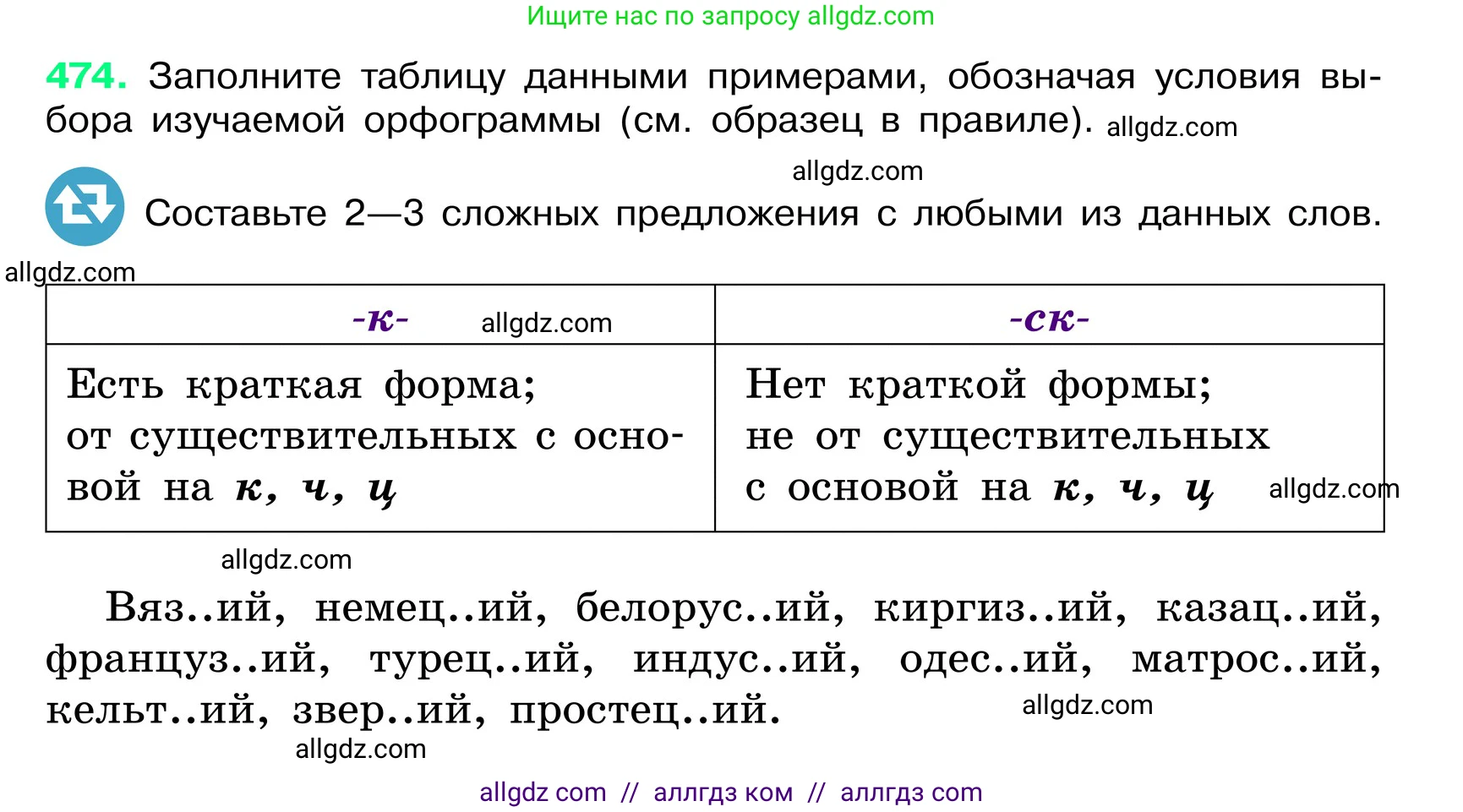 Русский язык, 6 класс Учебник, авторы: Баранов Михаил Трофимович, Ладыженская Таиса Алексеевна, Тростенцова Лидия Александровна, Ладыженская Наталия Вениаминовна, Дейкина Алевтина Дмитриевна, Антонова Любовь Геннадиевна, Григорян Лариса Трофимовна, Кулибаба Иван Иванович, издательство Просвещение, Москва, 2023, салатового цвета, Часть 2, страница 37, номер 474, Условие 2024