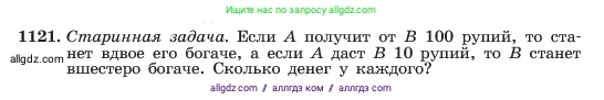 Алгебра, 7 класс Учебник, авторы: Макарычев Юрий Николаевич, Миндюк Нора Григорьевна, Нешков Константин Иванович, Суворова Светлана Борисовна, издательство Просвещение, Москва, 2023, белого цвета, страница 223, номер 1121, Условие