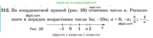Алгебра, 7 класс Учебник, авторы: Макарычев Юрий Николаевич, Миндюк Нора Григорьевна, Нешков Константин Иванович, Суворова Светлана Борисовна, издательство Просвещение, Москва, 2023, белого цвета, страница 74, номер 312, Условие