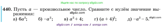 Алгебра, 7 класс Учебник, авторы: Макарычев Юрий Николаевич, Миндюк Нора Григорьевна, Нешков Константин Иванович, Суворова Светлана Борисовна, издательство Просвещение, Москва, 2023, белого цвета, страница 105, номер 440, Условие