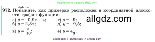 Алгебра, 7 класс Учебник, авторы: Макарычев Юрий Николаевич, Миндюк Нора Григорьевна, Нешков Константин Иванович, Суворова Светлана Борисовна, издательство Просвещение, Москва, 2023, белого цвета, страница 191, номер 972, Условие