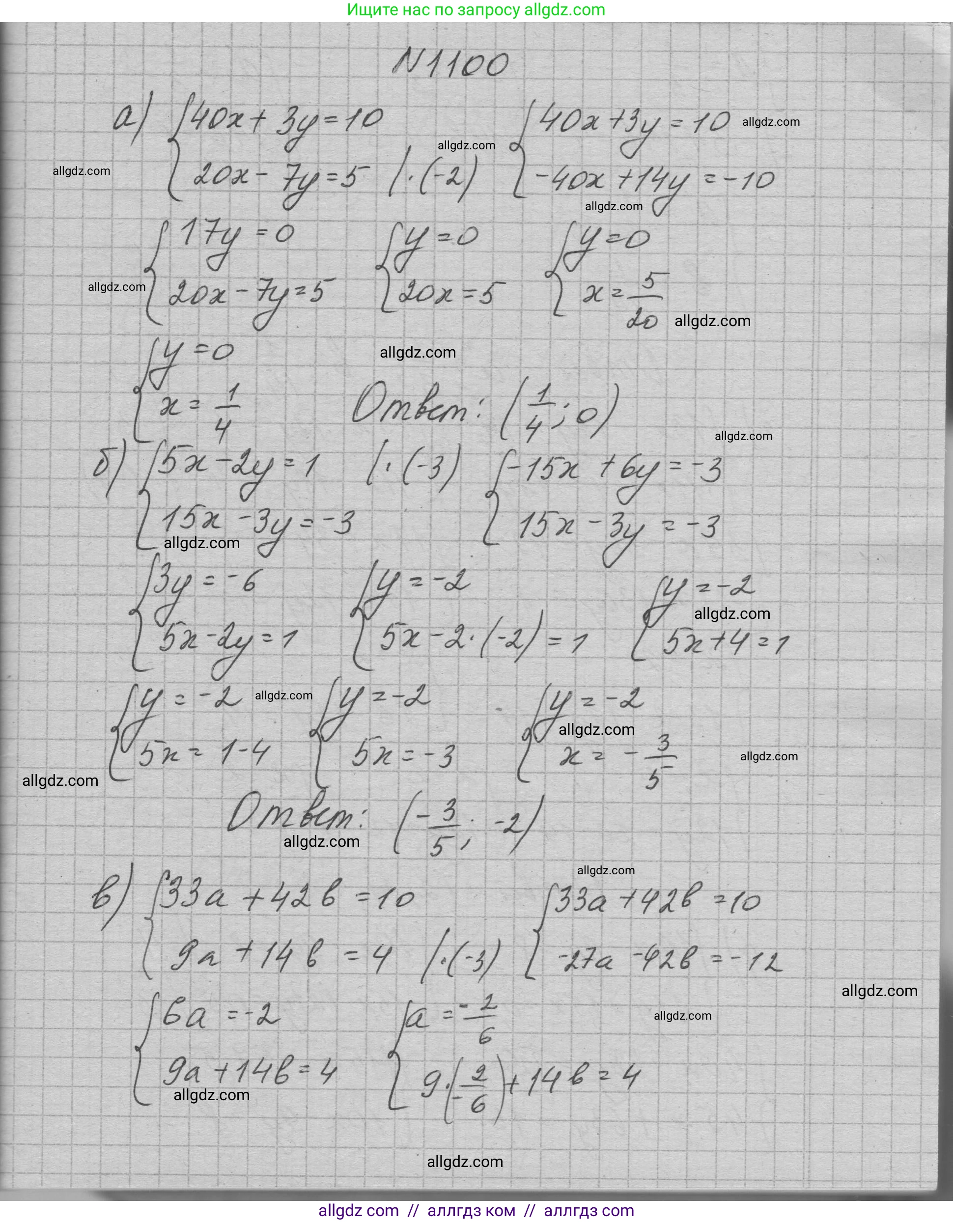 Алгебра, 7 класс Учебник, авторы: Макарычев Юрий Николаевич, Миндюк Нора Григорьевна, Нешков Константин Иванович, Суворова Светлана Борисовна, издательство Просвещение, Москва, 2023, белого цвета, страница 219, номер 1100, Решение 1