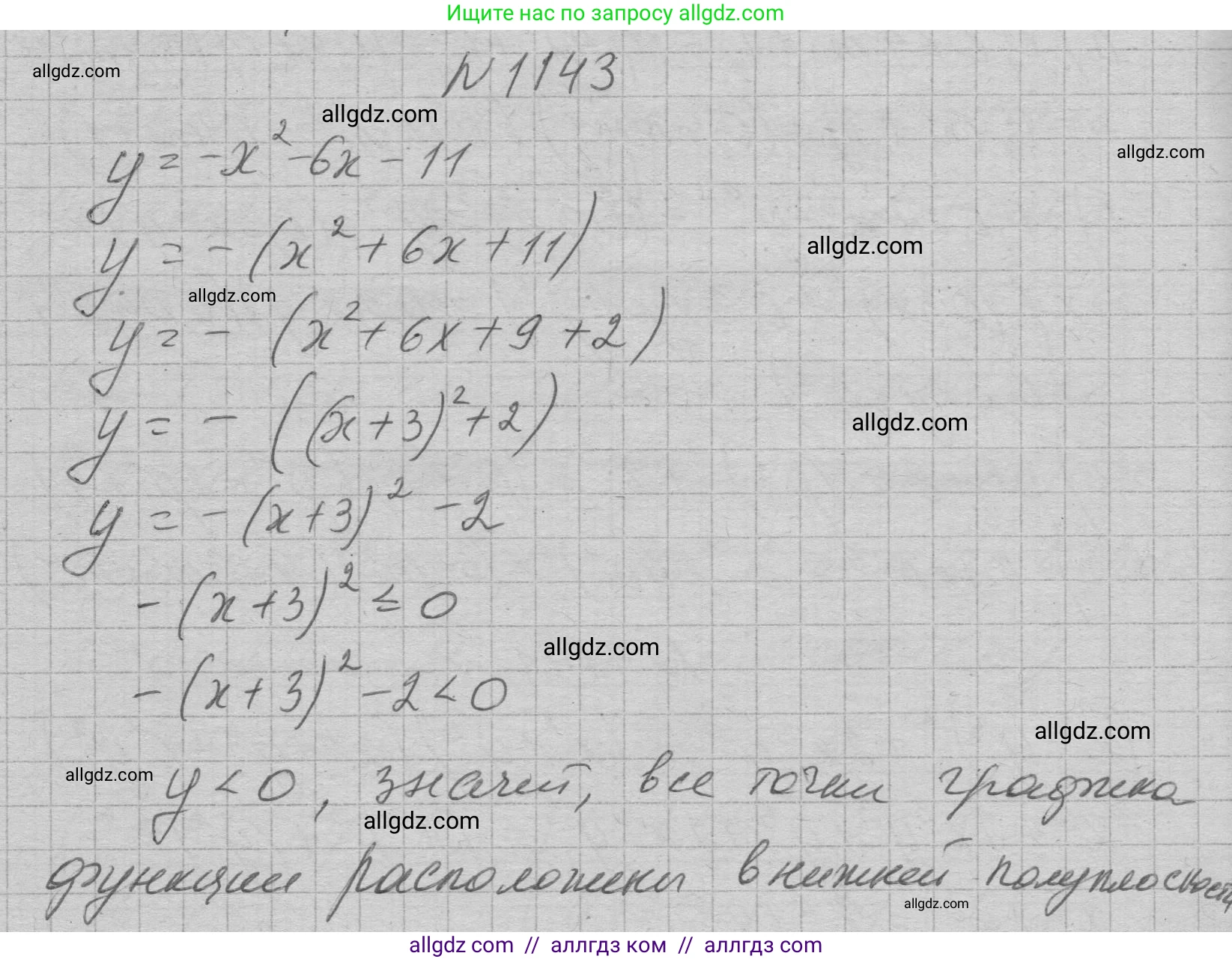 Алгебра, 7 класс Учебник, авторы: Макарычев Юрий Николаевич, Миндюк Нора Григорьевна, Нешков Константин Иванович, Суворова Светлана Борисовна, издательство Просвещение, Москва, 2023, белого цвета, страница 225, номер 1143, Решение 1