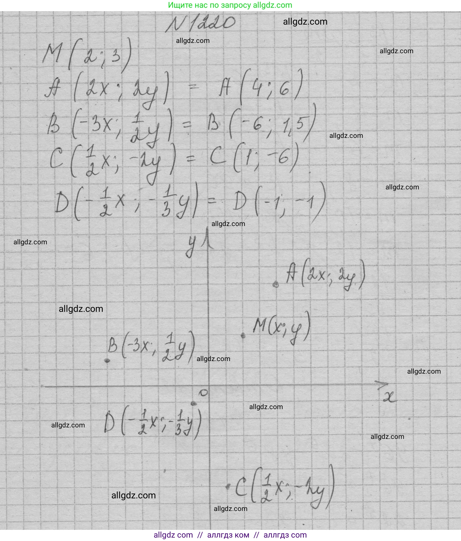 Алгебра, 7 класс Учебник, авторы: Макарычев Юрий Николаевич, Миндюк Нора Григорьевна, Нешков Константин Иванович, Суворова Светлана Борисовна, издательство Просвещение, Москва, 2023, белого цвета, страница 235, номер 1220, Решение 1
