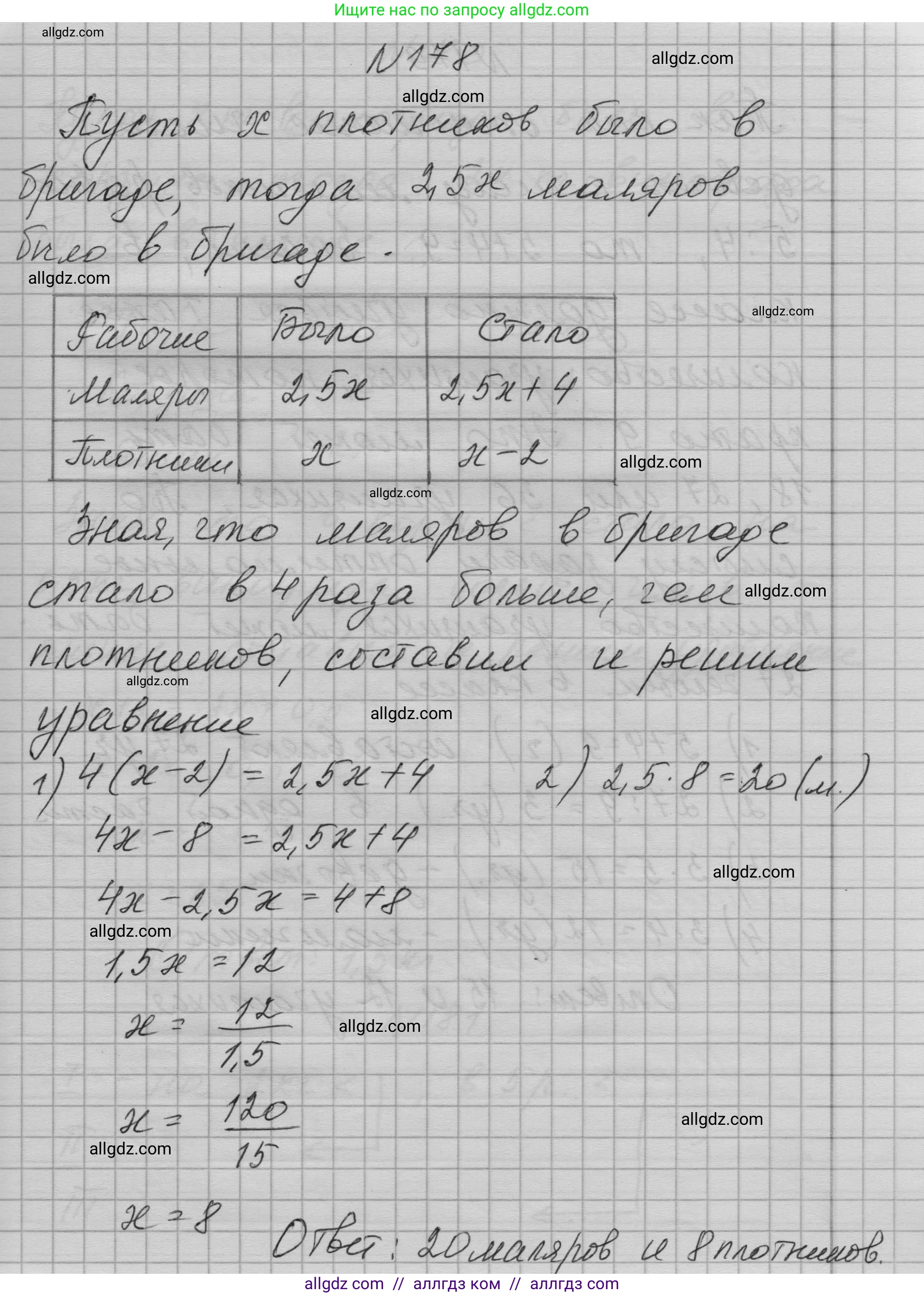 Алгебра, 7 класс Учебник, авторы: Макарычев Юрий Николаевич, Миндюк Нора Григорьевна, Нешков Константин Иванович, Суворова Светлана Борисовна, издательство Просвещение, Москва, 2023, белого цвета, страница 40, номер 178, Решение 1