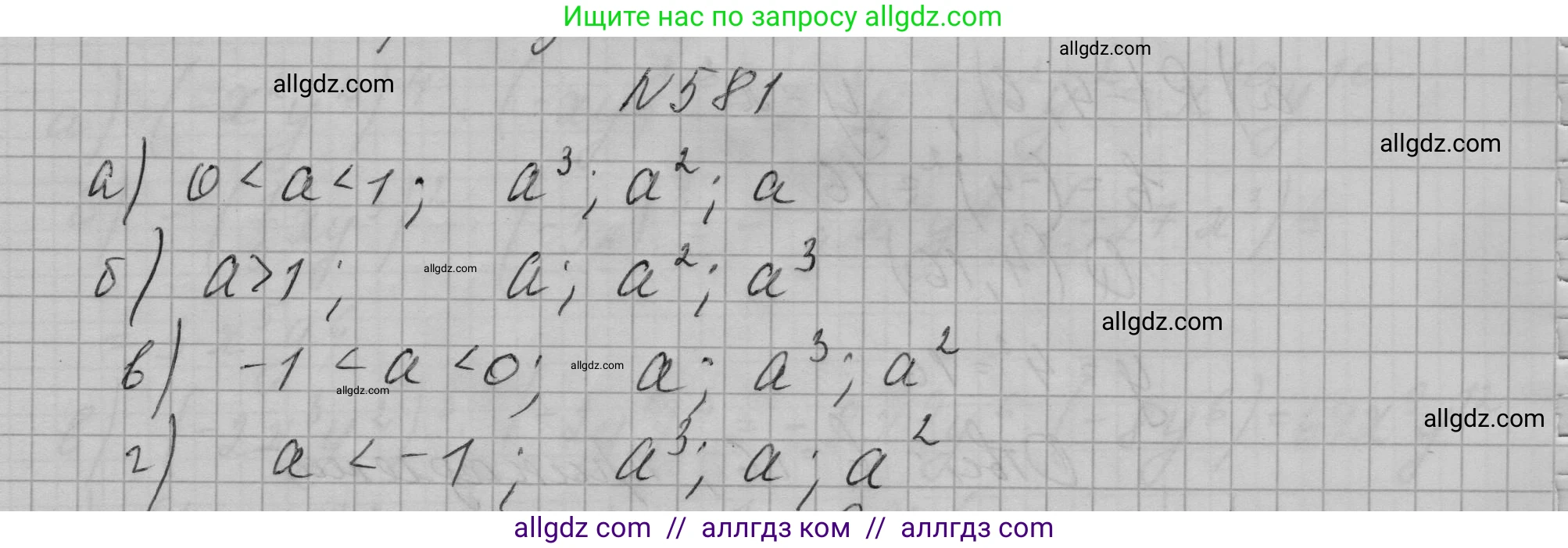 Алгебра, 7 класс Учебник, авторы: Макарычев Юрий Николаевич, Миндюк Нора Григорьевна, Нешков Константин Иванович, Суворова Светлана Борисовна, издательство Просвещение, Москва, 2023, белого цвета, страница 128, номер 581, Решение 1