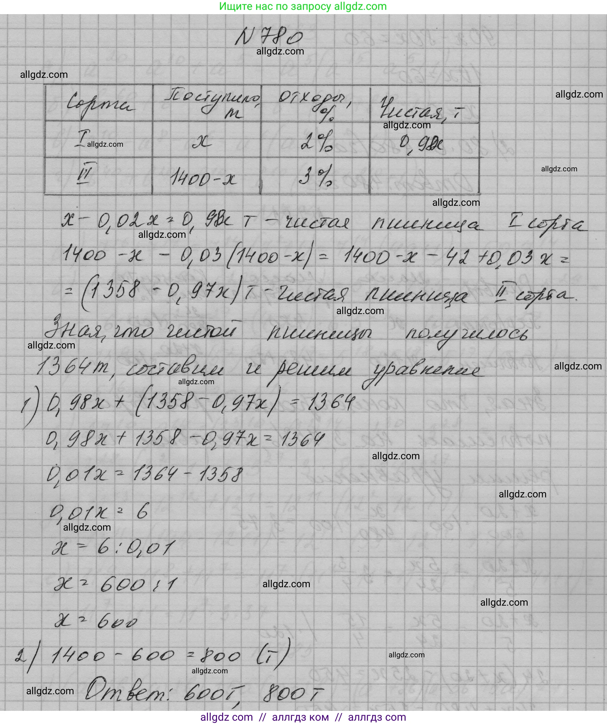 Алгебра, 7 класс Учебник, авторы: Макарычев Юрий Николаевич, Миндюк Нора Григорьевна, Нешков Константин Иванович, Суворова Светлана Борисовна, издательство Просвещение, Москва, 2023, белого цвета, страница 161, номер 780, Решение 1